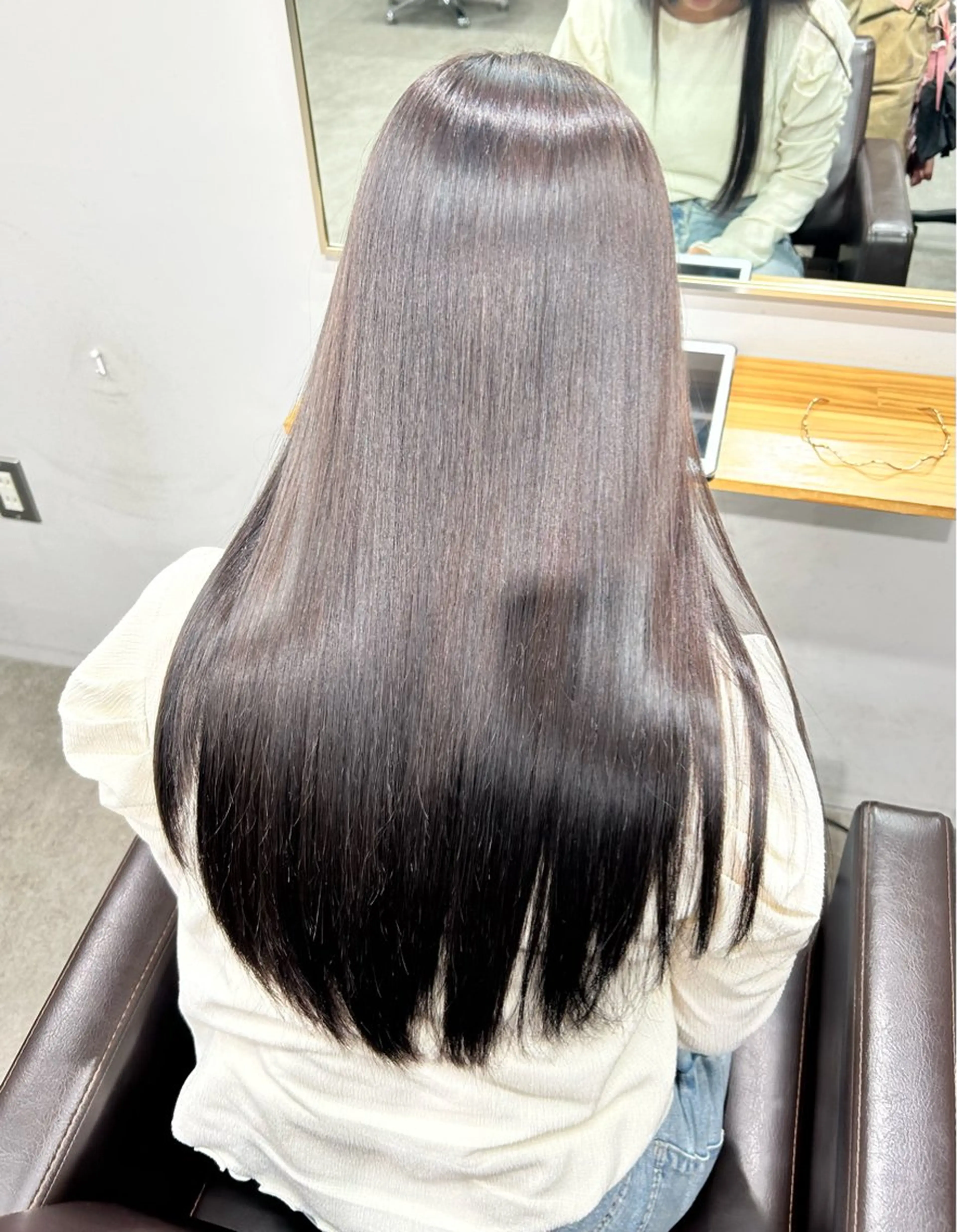 ロング 縮毛矯正 トリートメント カット 縮毛矯正 トリートメント 透明感/ハイトーン /🌸ERI🌸のヘアスタイル
