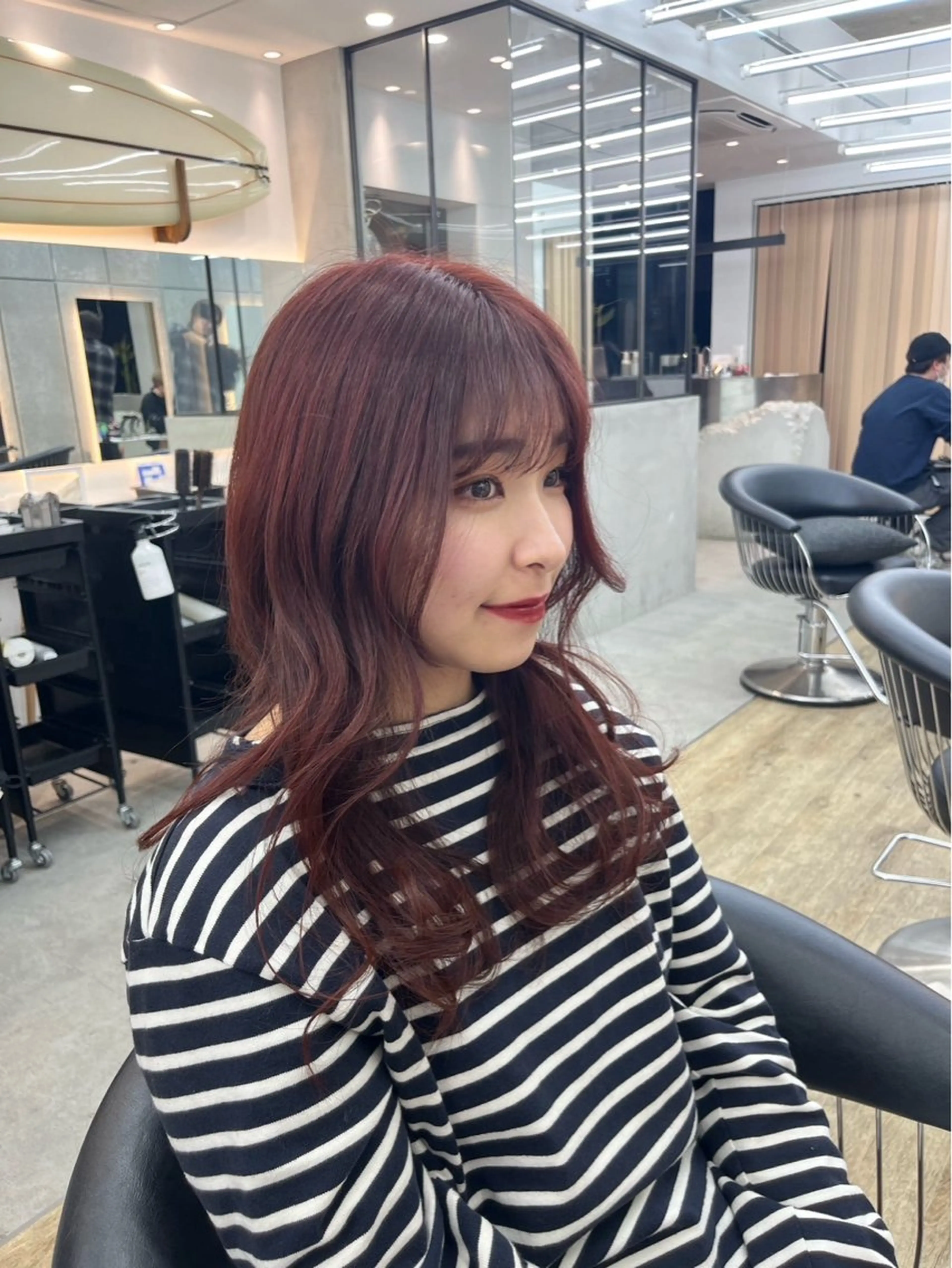 セミロング ヘアカラー トリートメント lond　chloe所属・🧡ショート/ボブ韓 国風たまき🧡のヘアスタイル