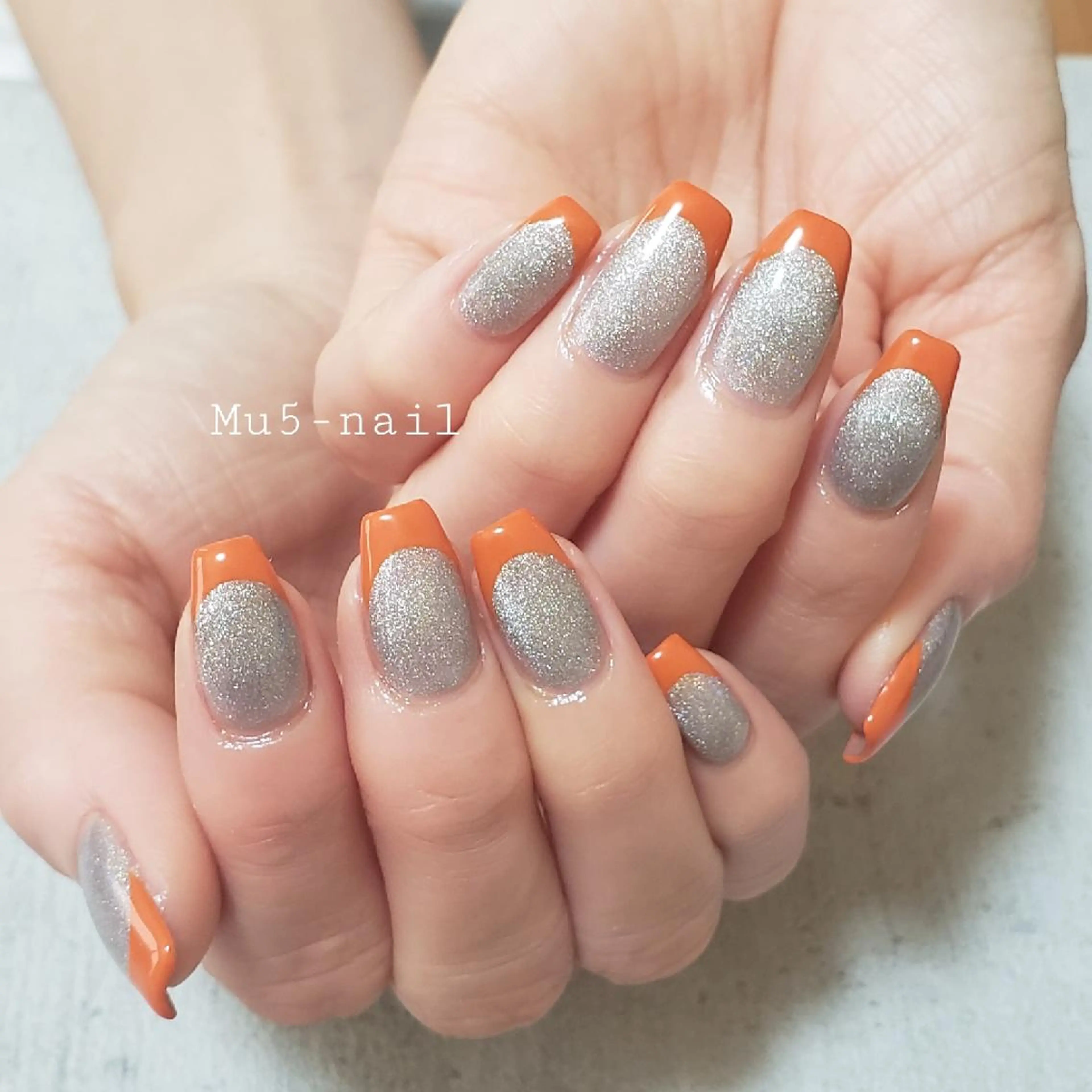 ネイル フレンチネイル マグネットネイル MU5-nail 金山ネイルサロンのネイルデザイン
