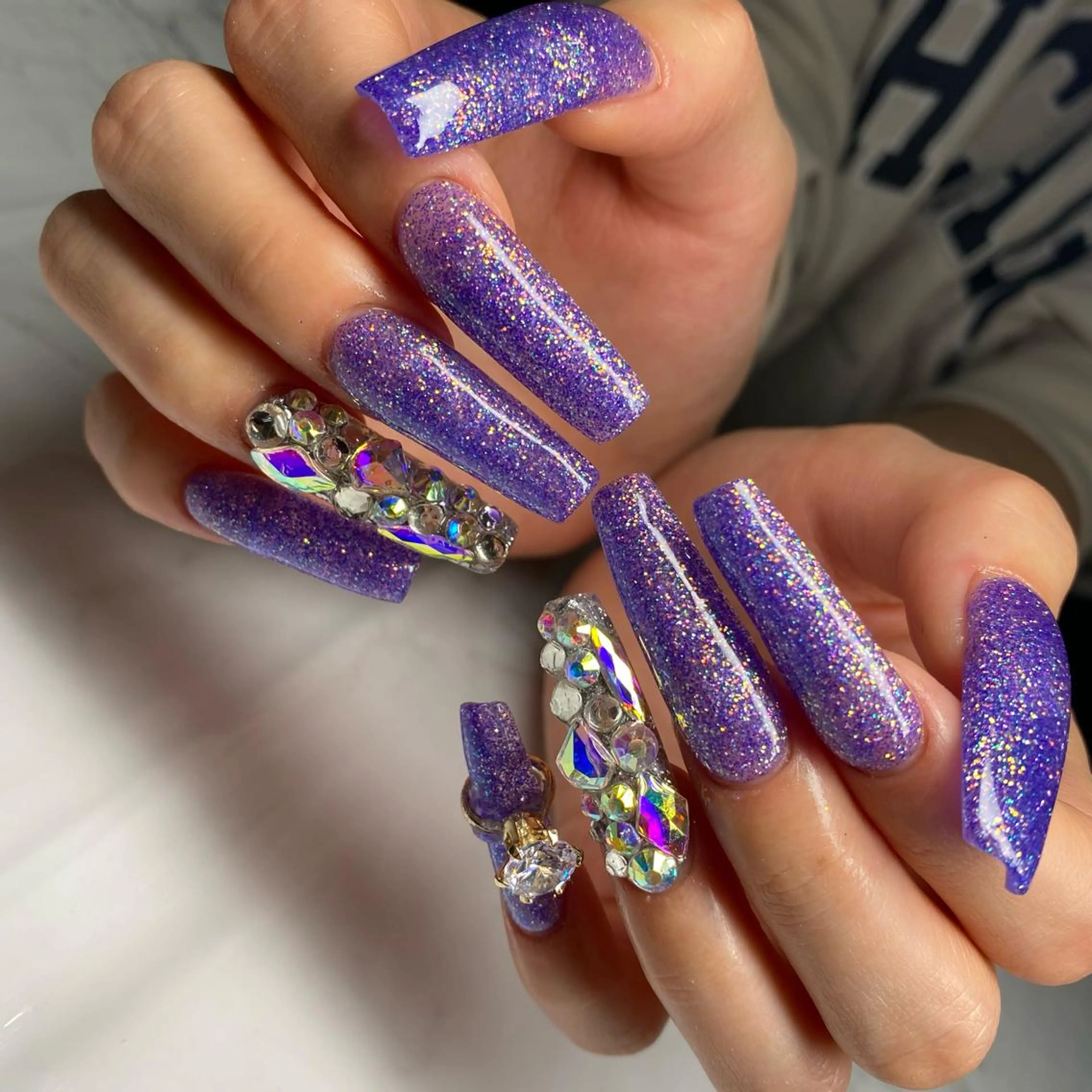 ロング ネイル ハンドネイル nail salon azuのネイルデザイン