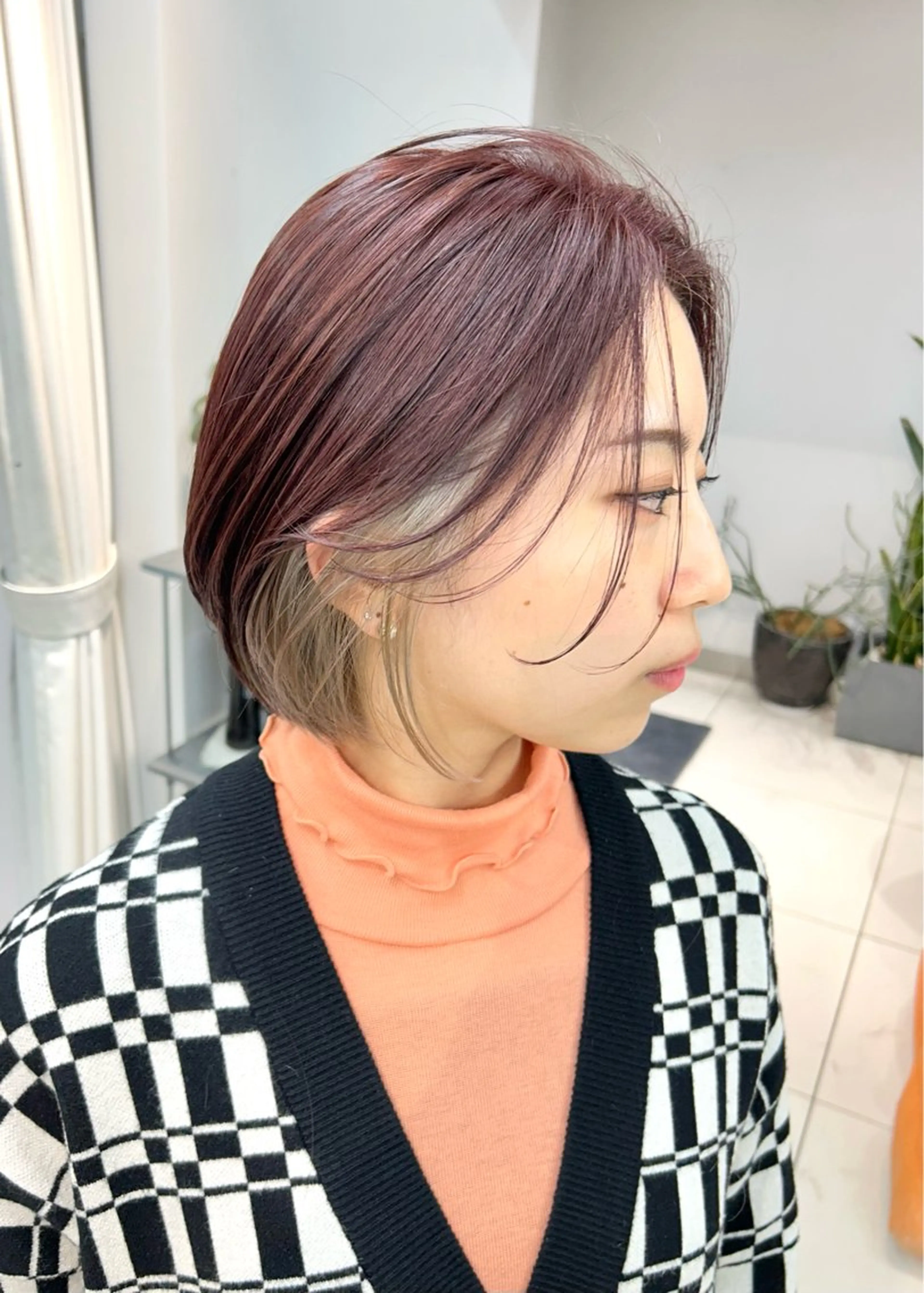 ショート カラー カット ヘアカラー トリートメント adatto錦糸町店所属・艶髪/ショート/ ボブ/なつきのヘアスタイル
