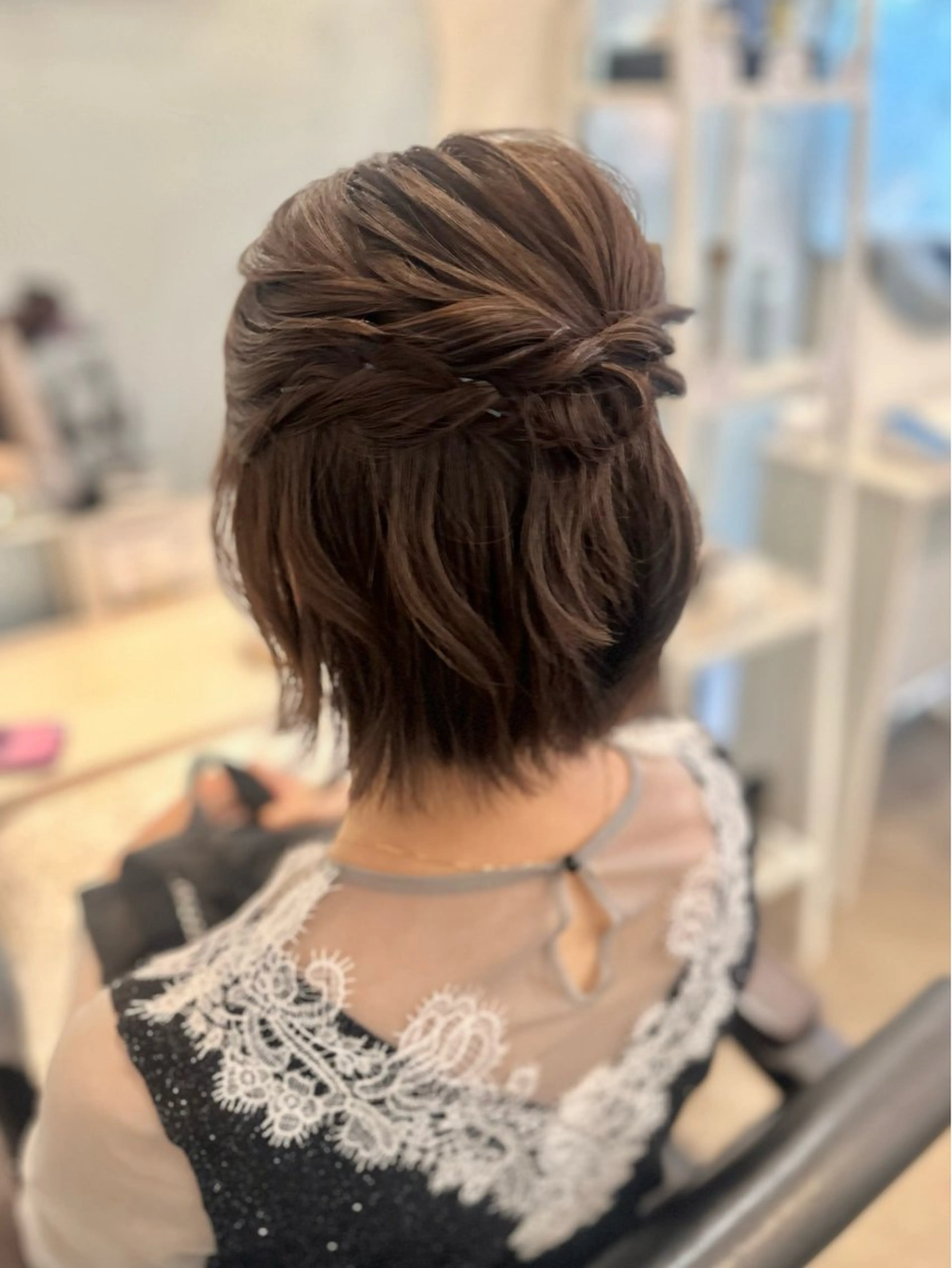 ヘアアレンジ ハーフアップ ヘアセット marleeヘアセット&シャンプーブロー専門店所属・ヘアセット専門 🫧ARIANAのヘアスタイル