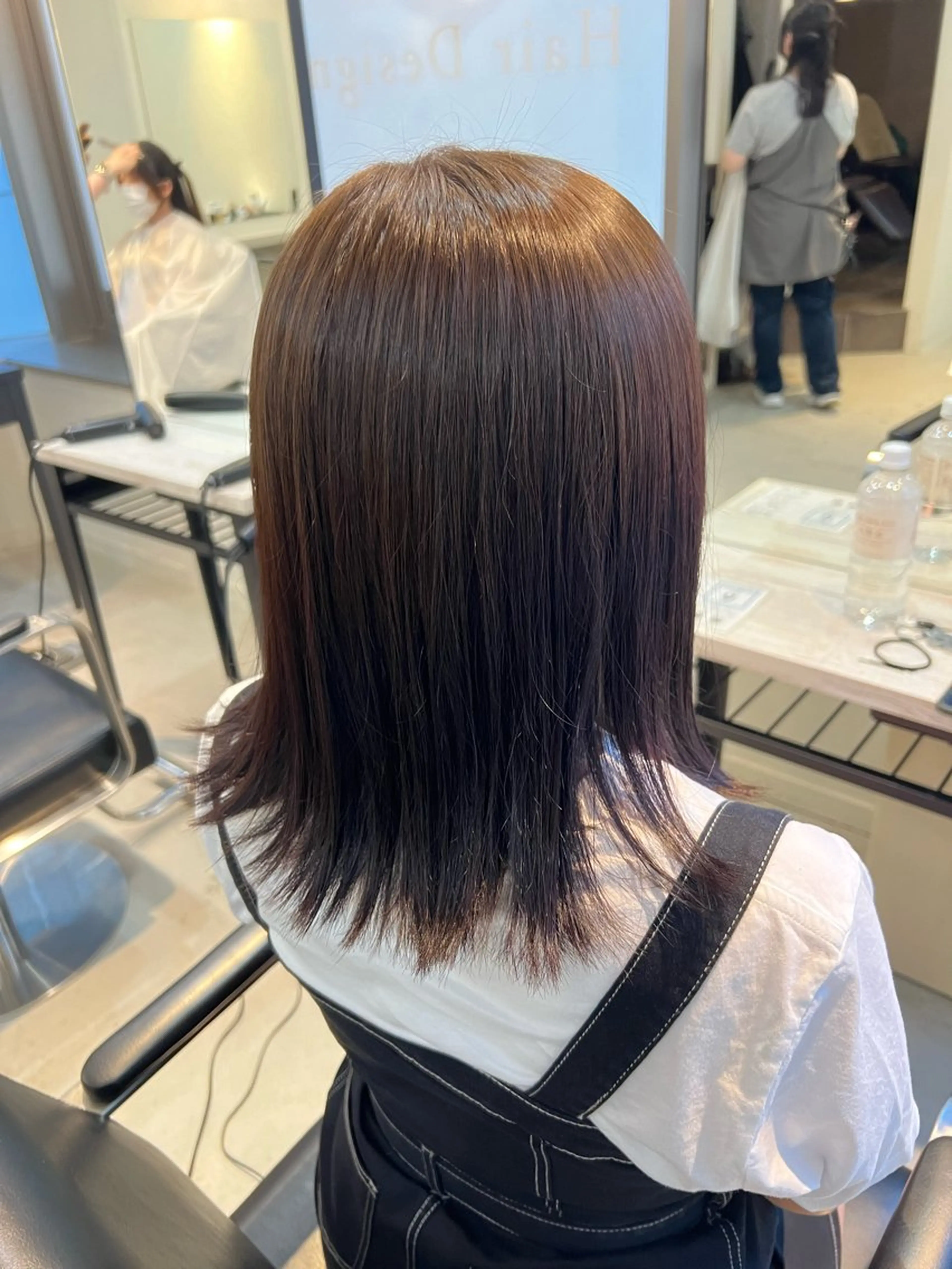 ミディアム カラー アッシュ ブリーチ ラベンダーカラー ラベンダーアッシュ ブリーチなしカラー 町田/透け感/透明感 Shibuのヘアスタイル