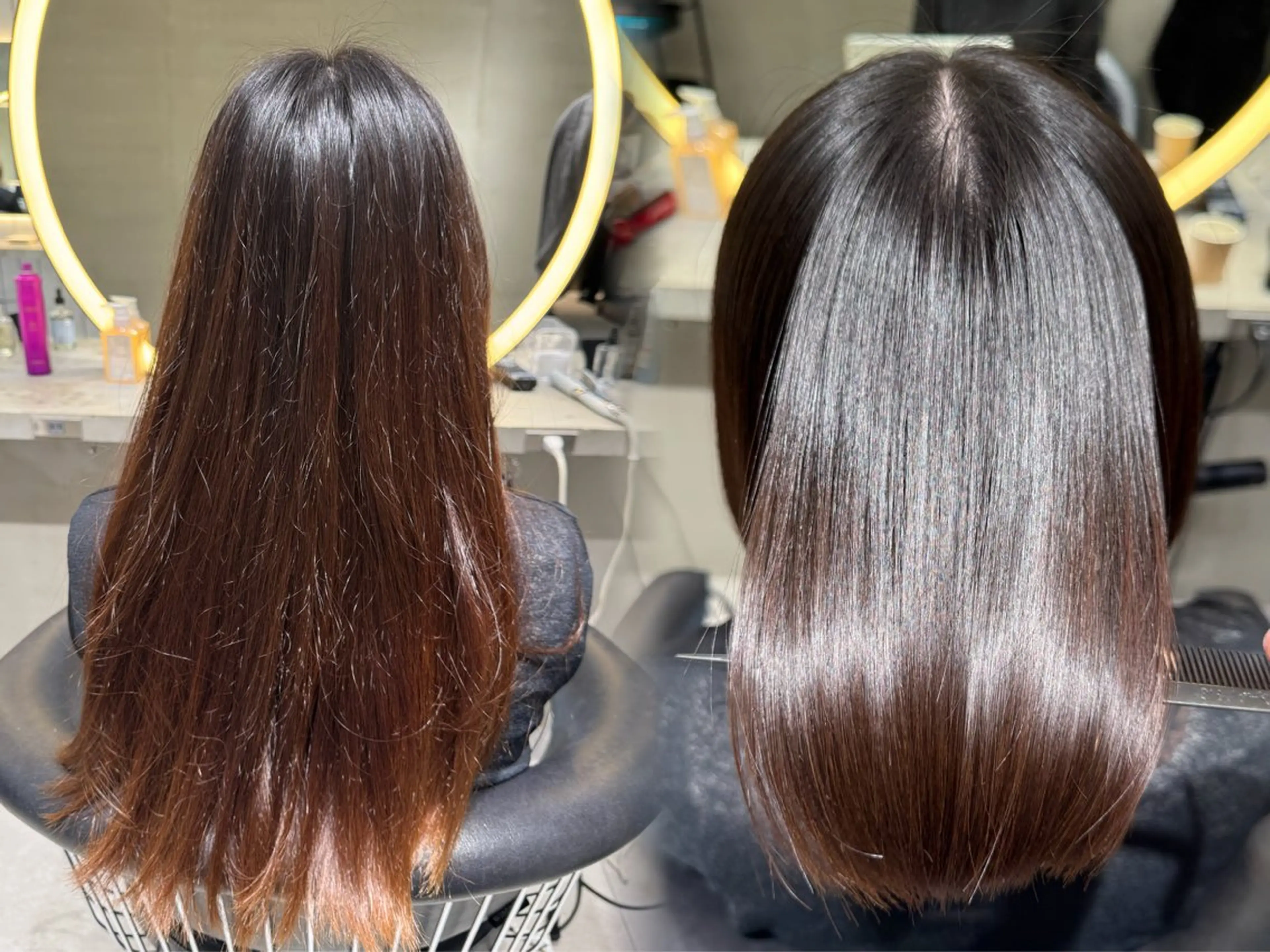 ロング カット ヘアカラー 縮毛矯正 トリートメント レイヤー/髪質改善 タケルのヘアスタイル