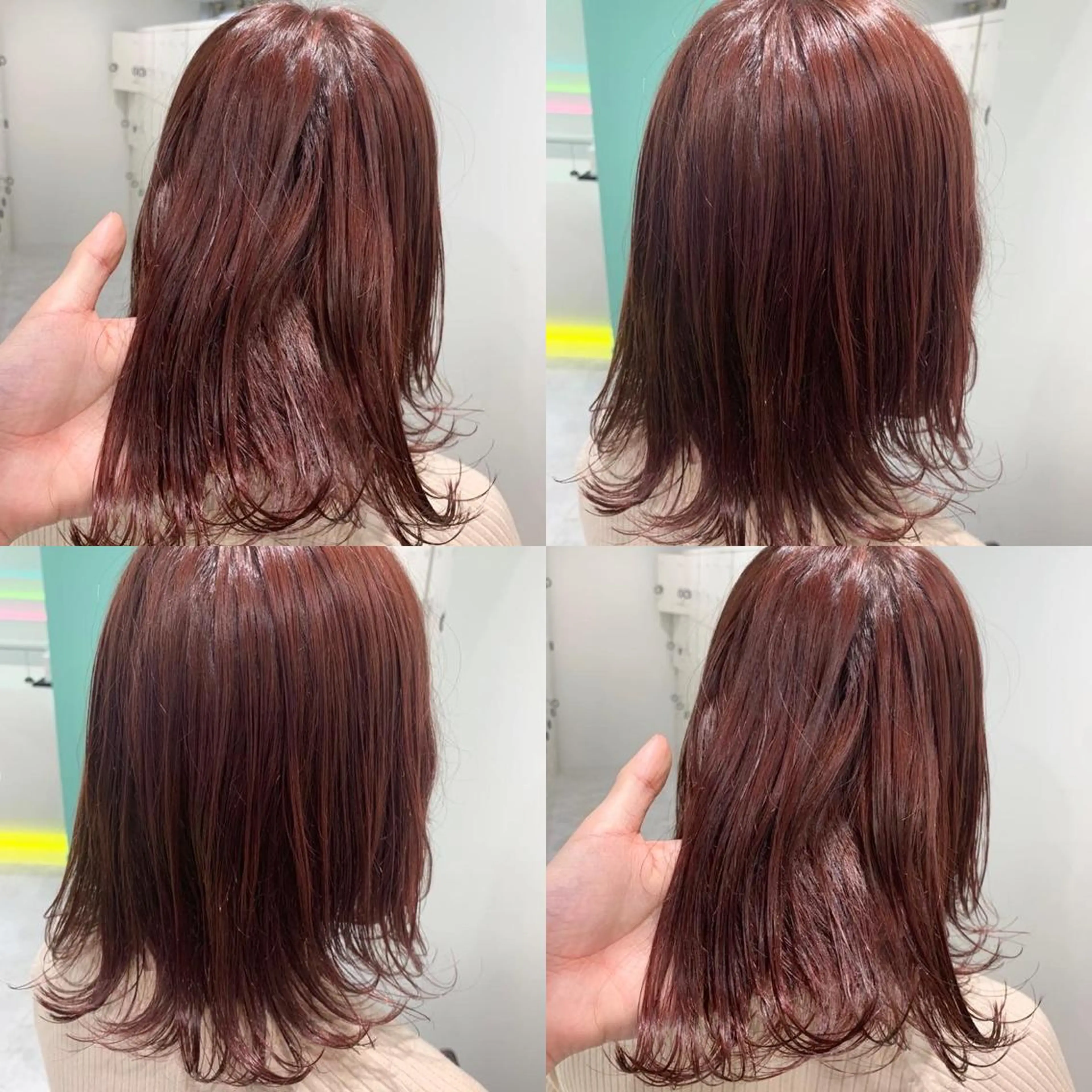 ミディアム カット ヘアカラー トリートメント ヘッドスパ ヘアセット 🌿透明感カラー‪ 縮毛矯正✨かずきのヘアスタイル