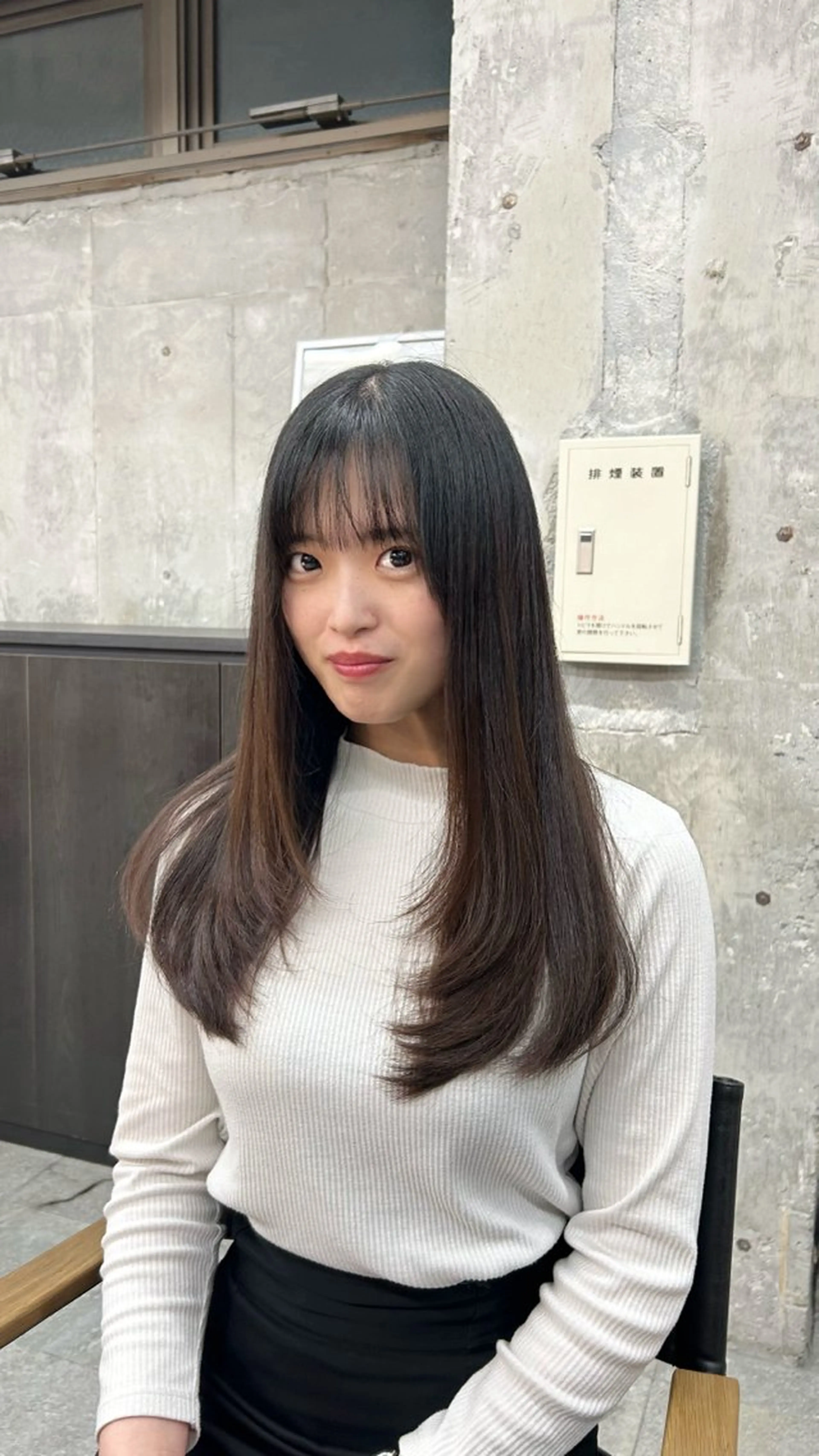 セミロング レイヤーカット 日韓レイヤー🇰🇷 艶カラー/ナカネのヘアスタイル