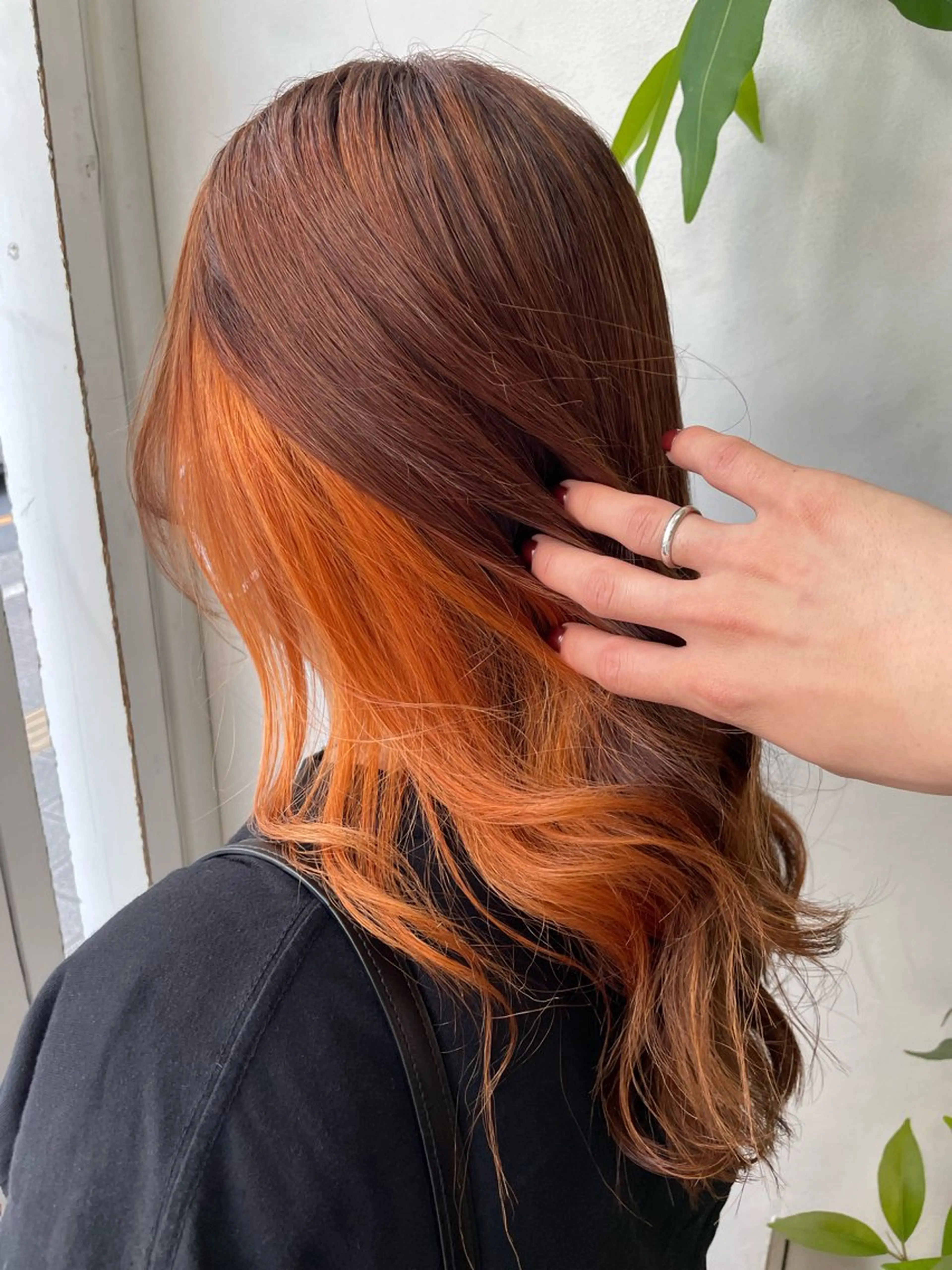ロング カラー ヘアカラー トリートメント UNBLEACH ブリーチカラーのヘアスタイル