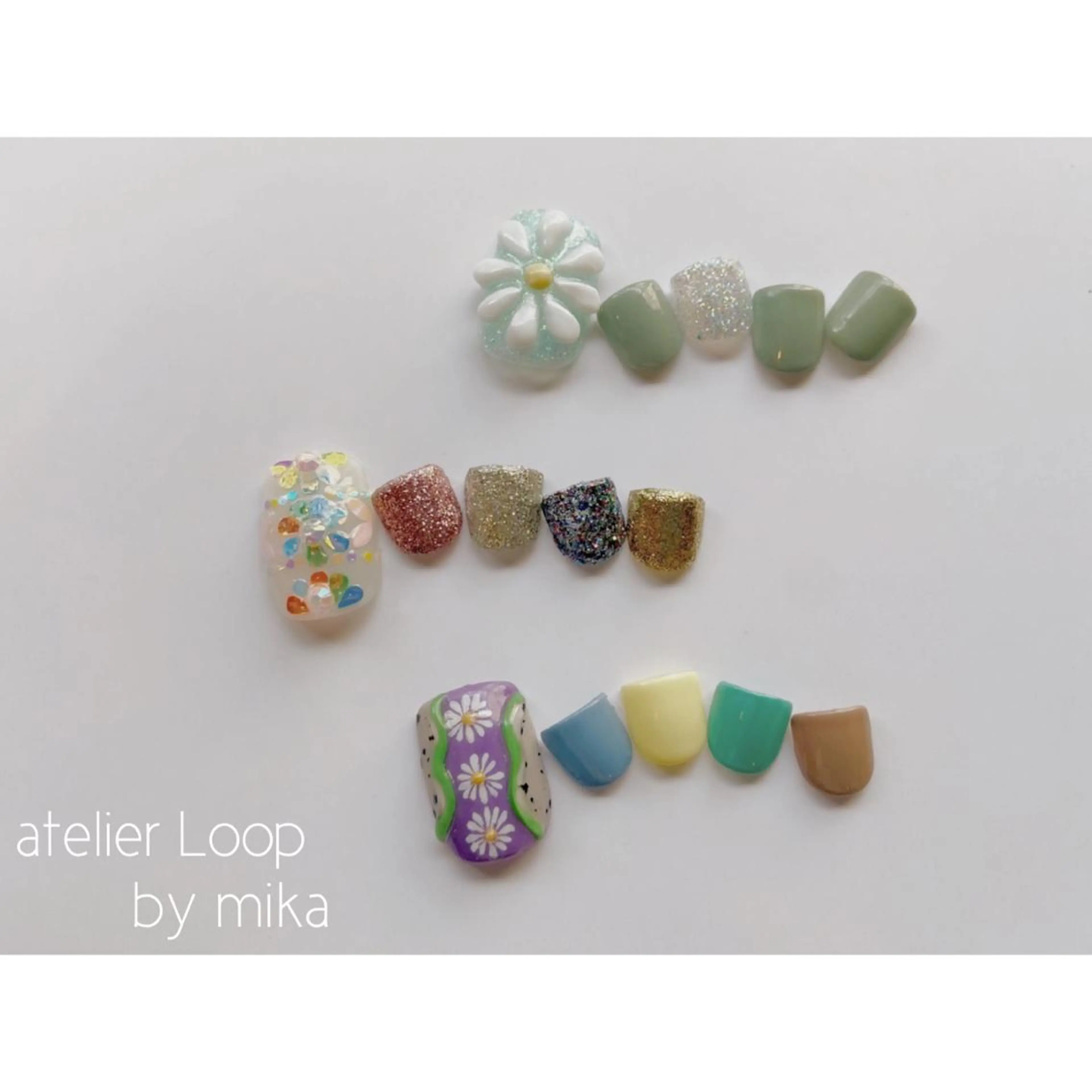 ネイル フットネイル atelierLoopbyshiho所属・atelier Loop♪MIKAのネイルデザイン