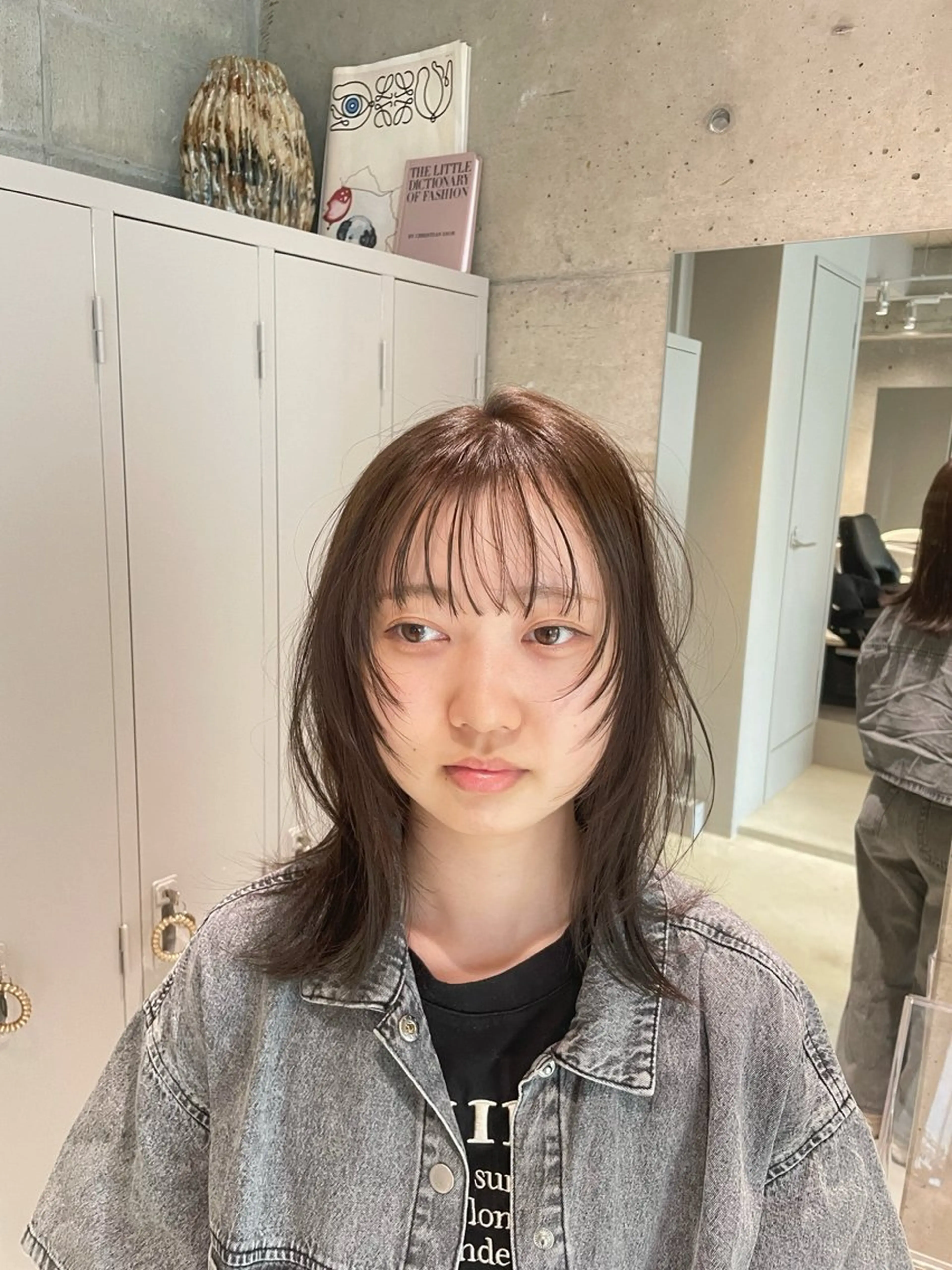 セミロング カラー ベージュカラー レイヤーカット IDEN AND TITY所属・ショートモデル募集 yukakoのヘアスタイル