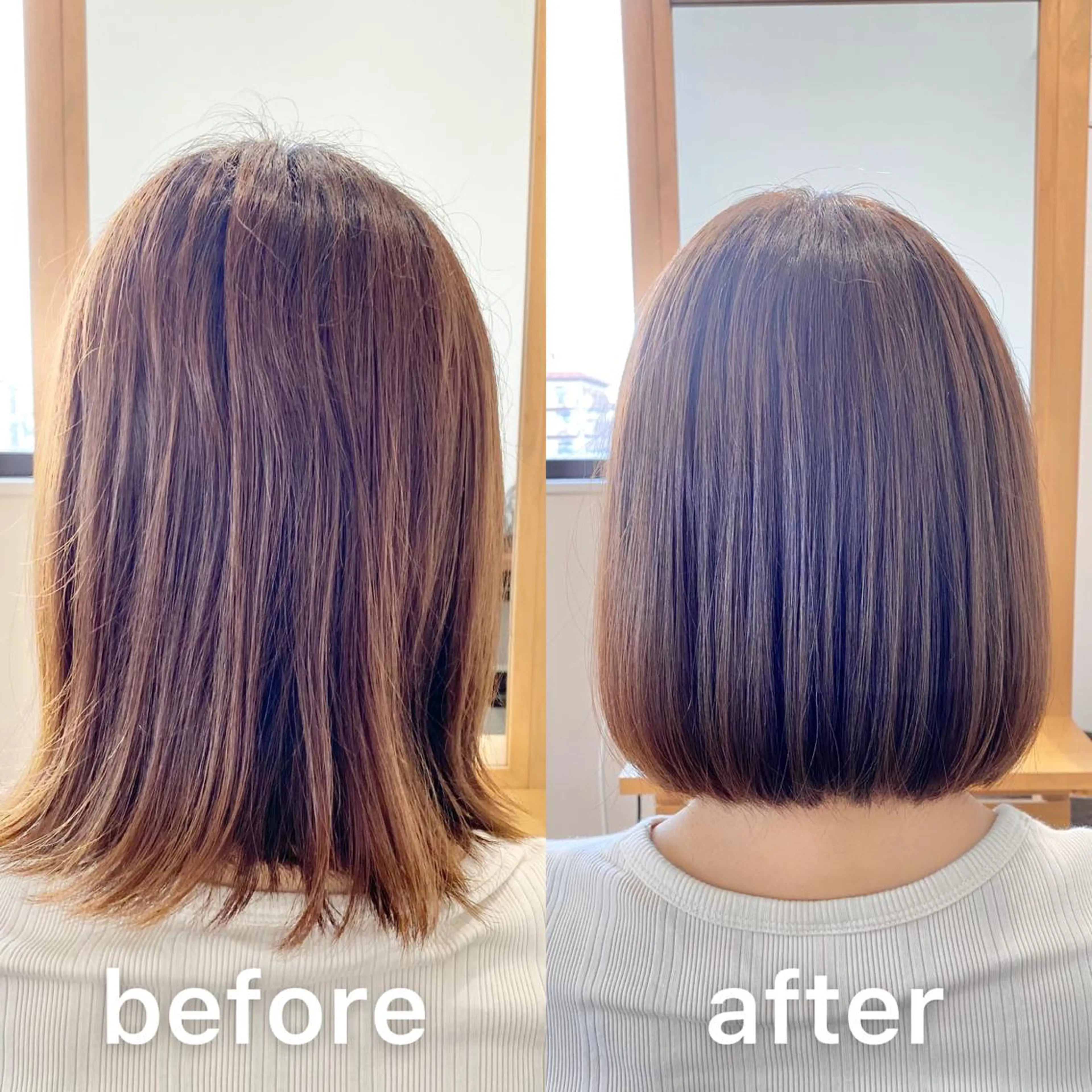 ショート カラー ベージュカラー ブリーチ 透明感カラー ココアベージュ ブリーチなしカラー カット ヘアカラー トリートメント KIZU 髪質改善 オカルト怪談のヘアスタイル