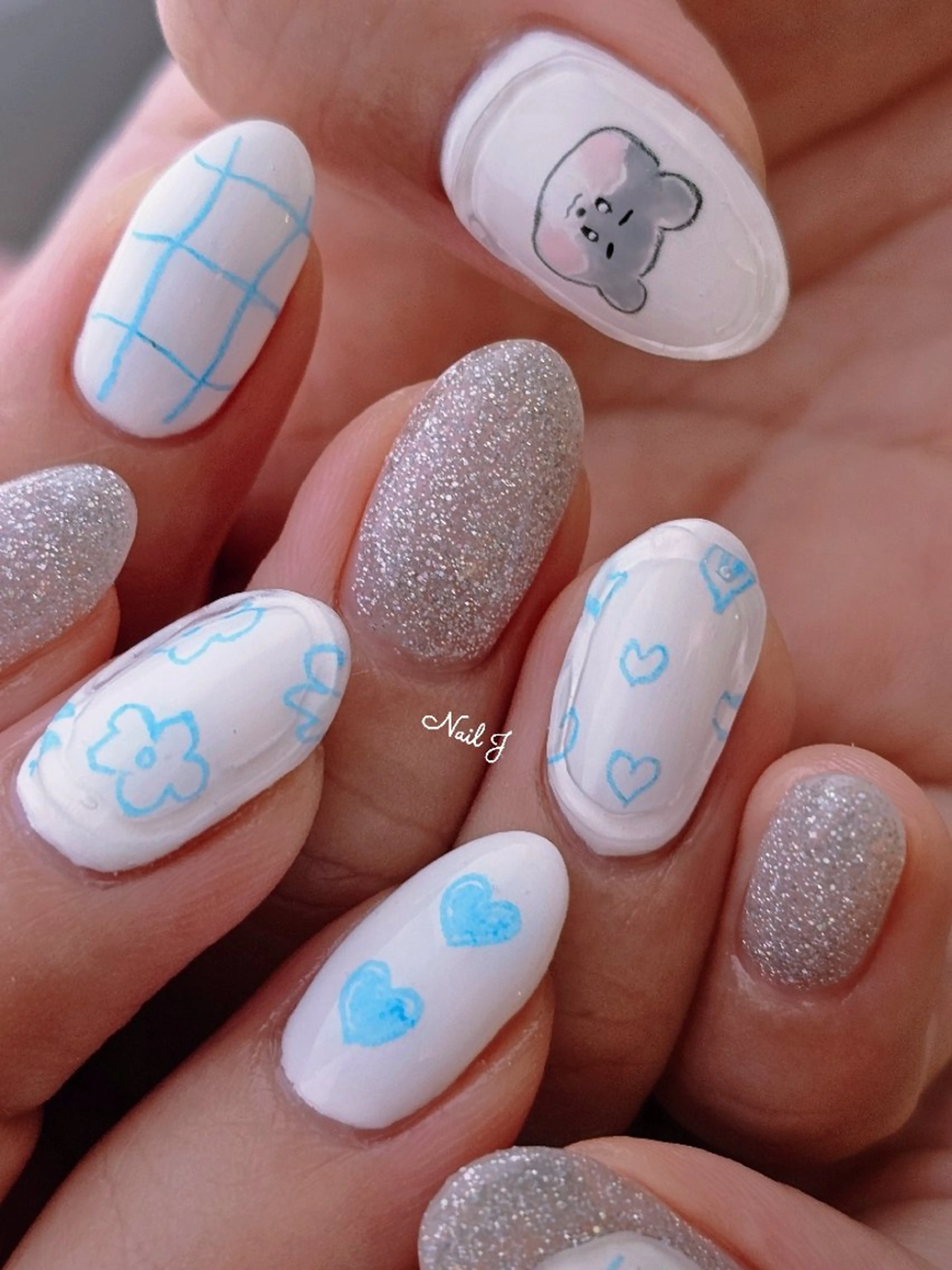 ネイル 韓国ネイル 持ち込み ハンドネイル Nail Jのネイルデザイン