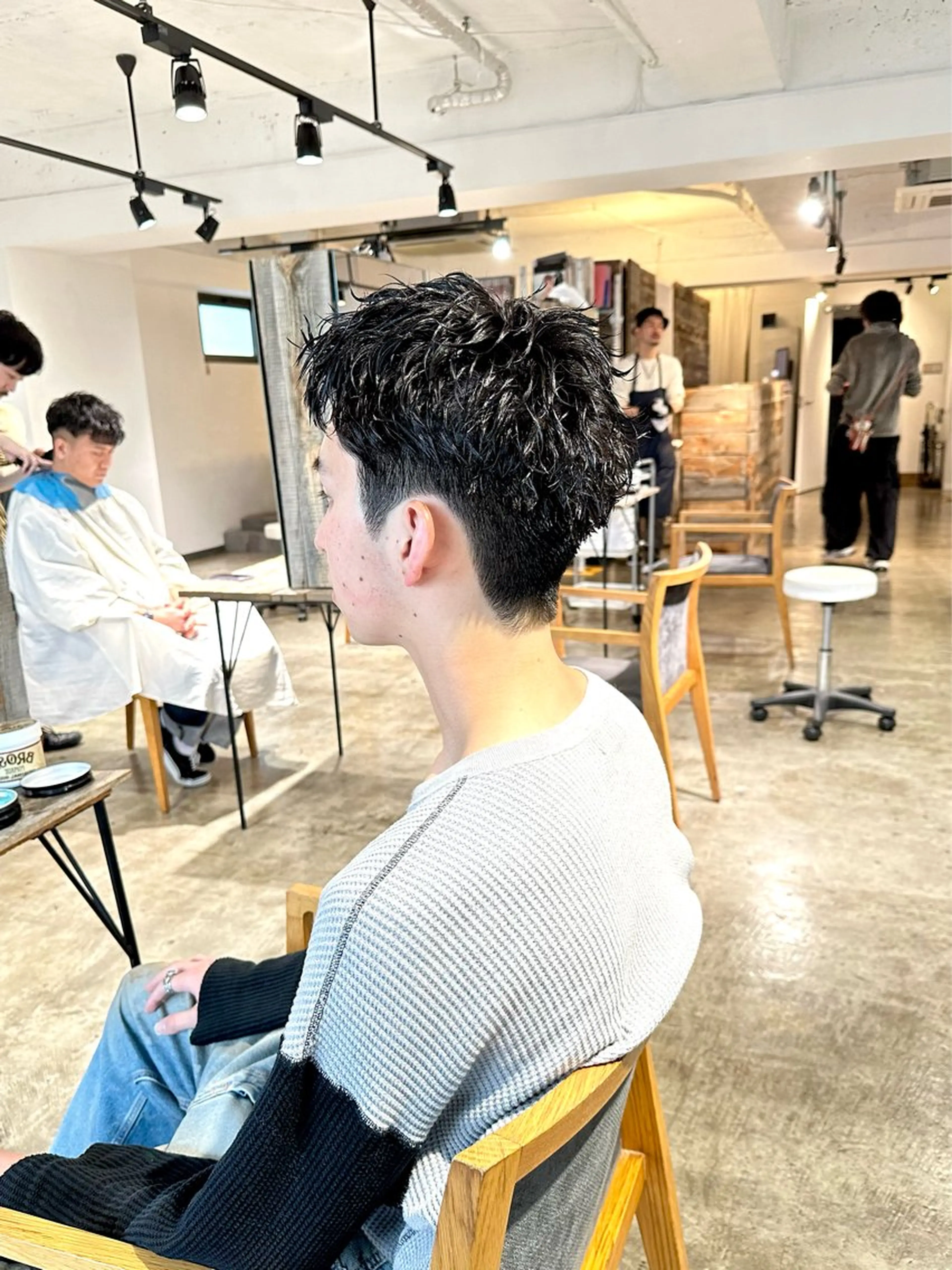 メンズ フェードカット メンズパーマ スパイキーショート カット ヘアカラー パーマ トリートメント 骨格補正施術/メンズ 専門美容師/YUYAのヘアスタイル