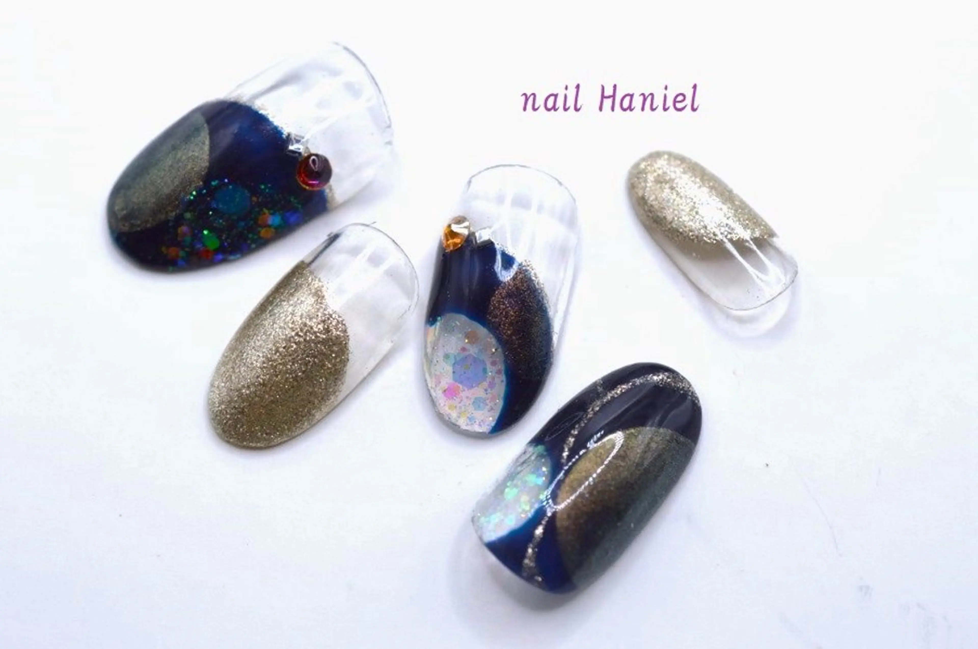 ネイル アートネイル ジェルネイル 韓国ネイル ロングネイル パラジェル ハンドネイル nail Haniel所属・半蔵門サロンハニエル 魅神 ちよのネイルデザイン