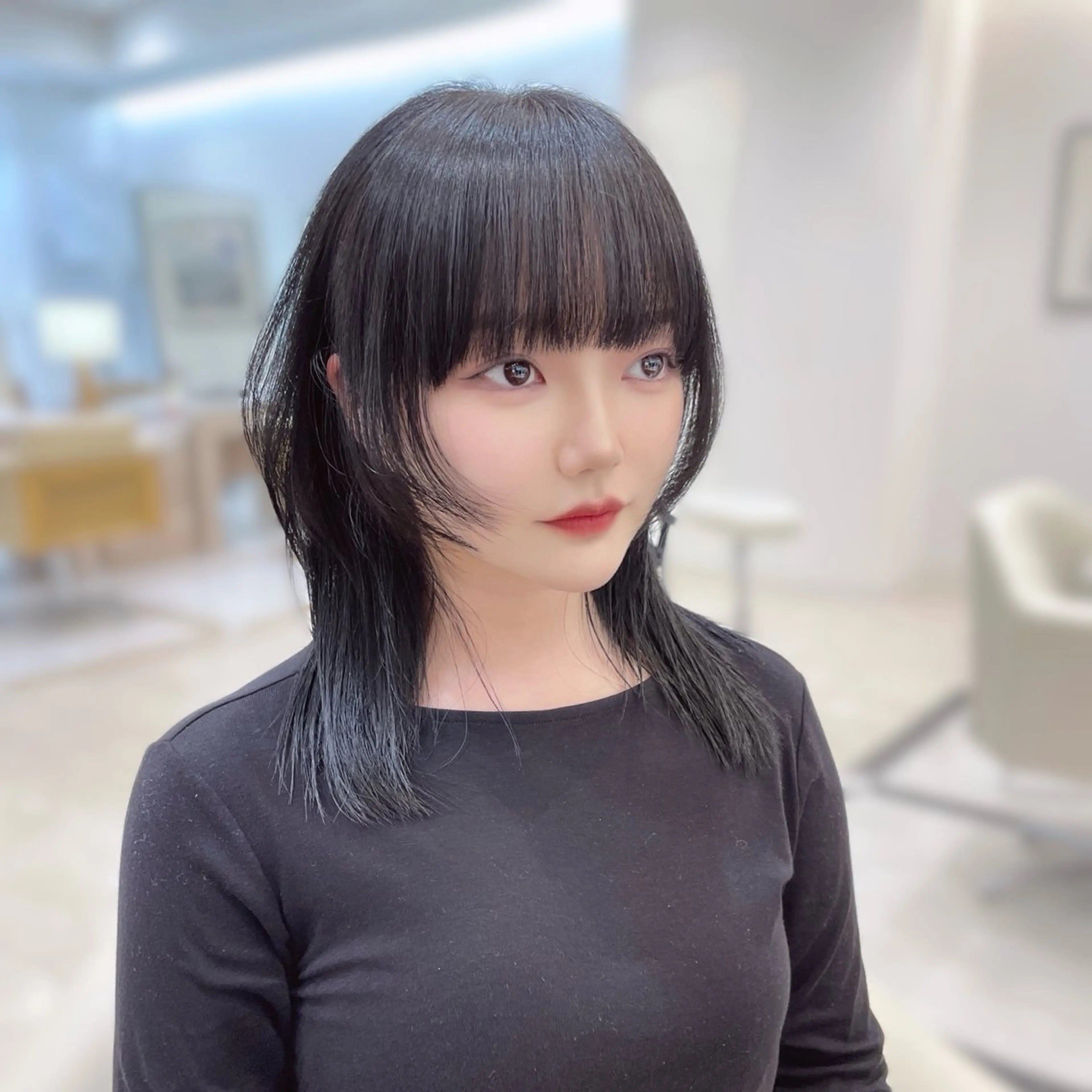 ミディアム 韓国風ヘア ウルフカット カット トリートメント ガレリアエレガンテ栄店所属・ウルフカット/ ハッシュカット/山路のヘアスタイル