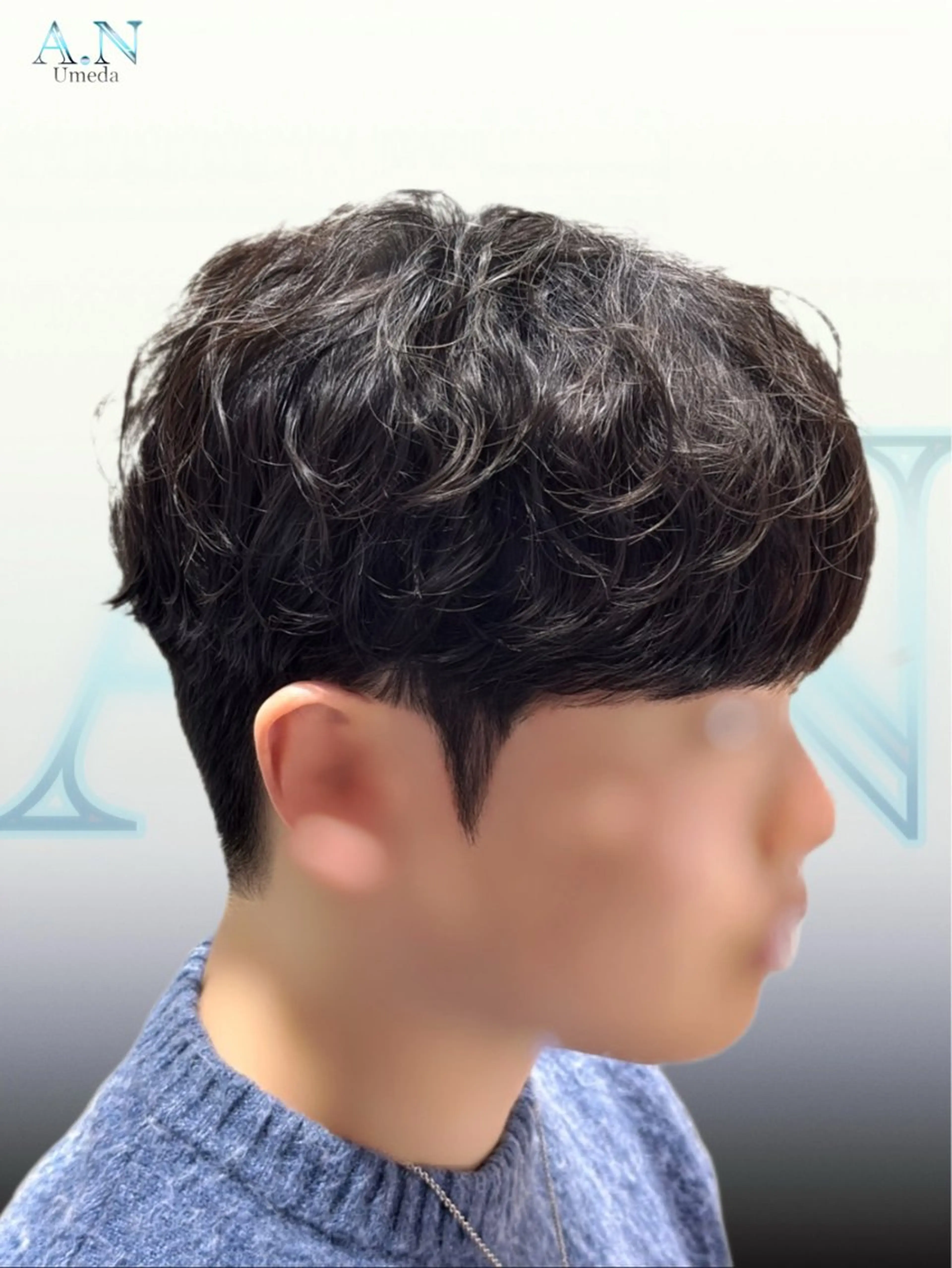 ショート パーマ メンズ カット パーマ 似合わせカット/韓国 特化/梅田/Eveのヘアスタイル