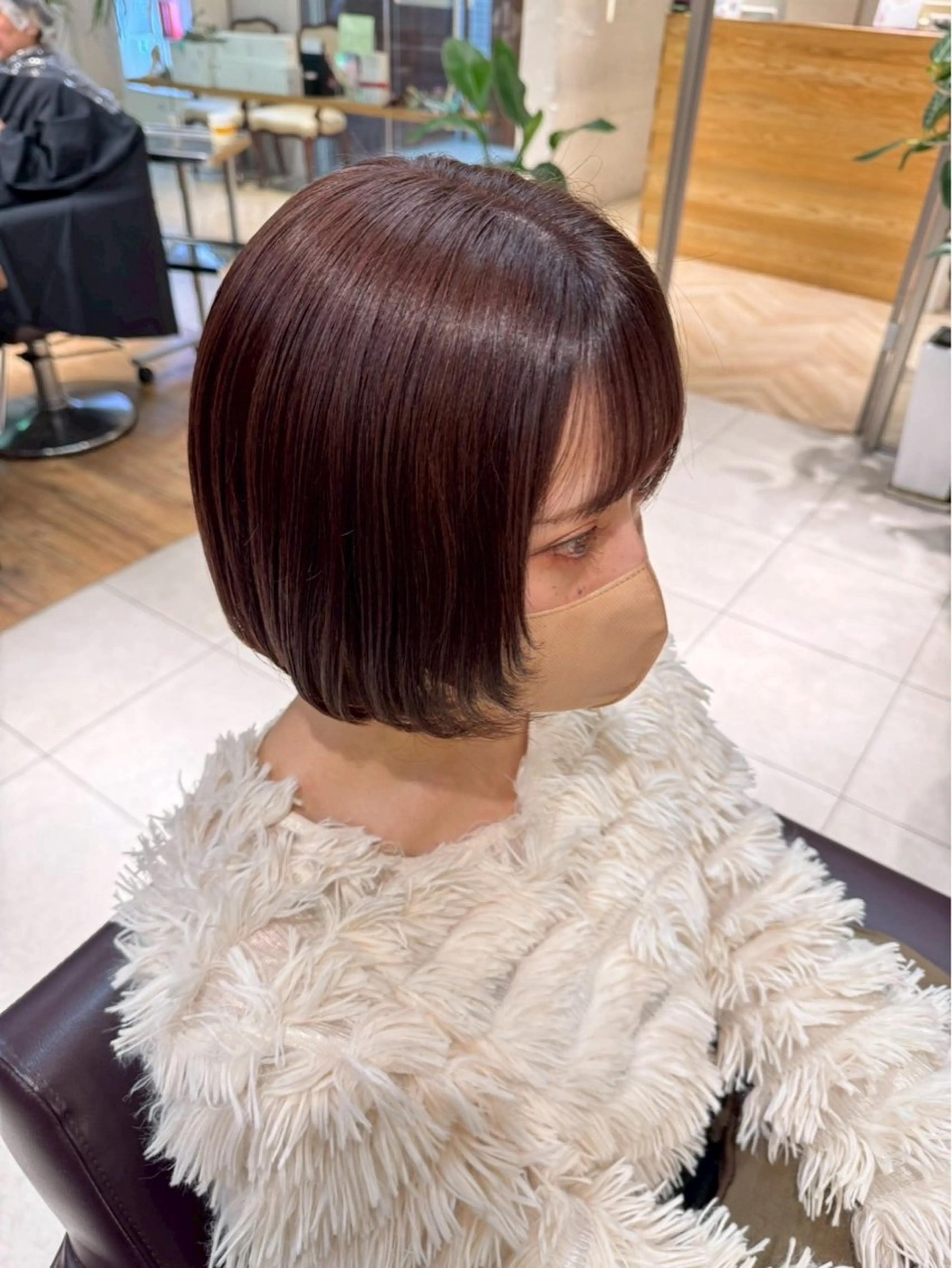 ショート ボブ カット Nagi /艶カラー /ヘアメ/men'sのヘアスタイル