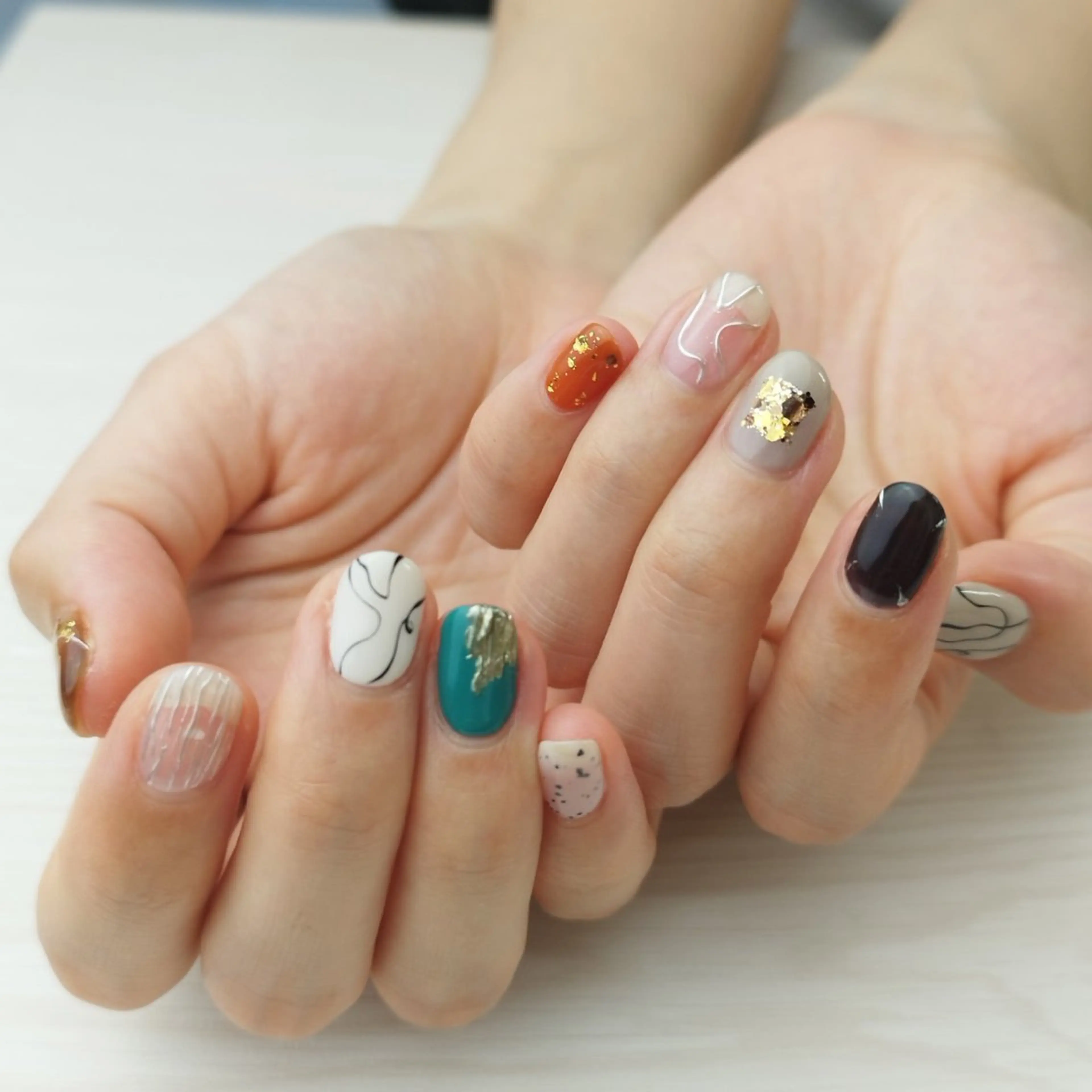 ネイル アートネイル ジェルネイル 持ち込み パラジェル kakehashi MIKIのネイルデザイン