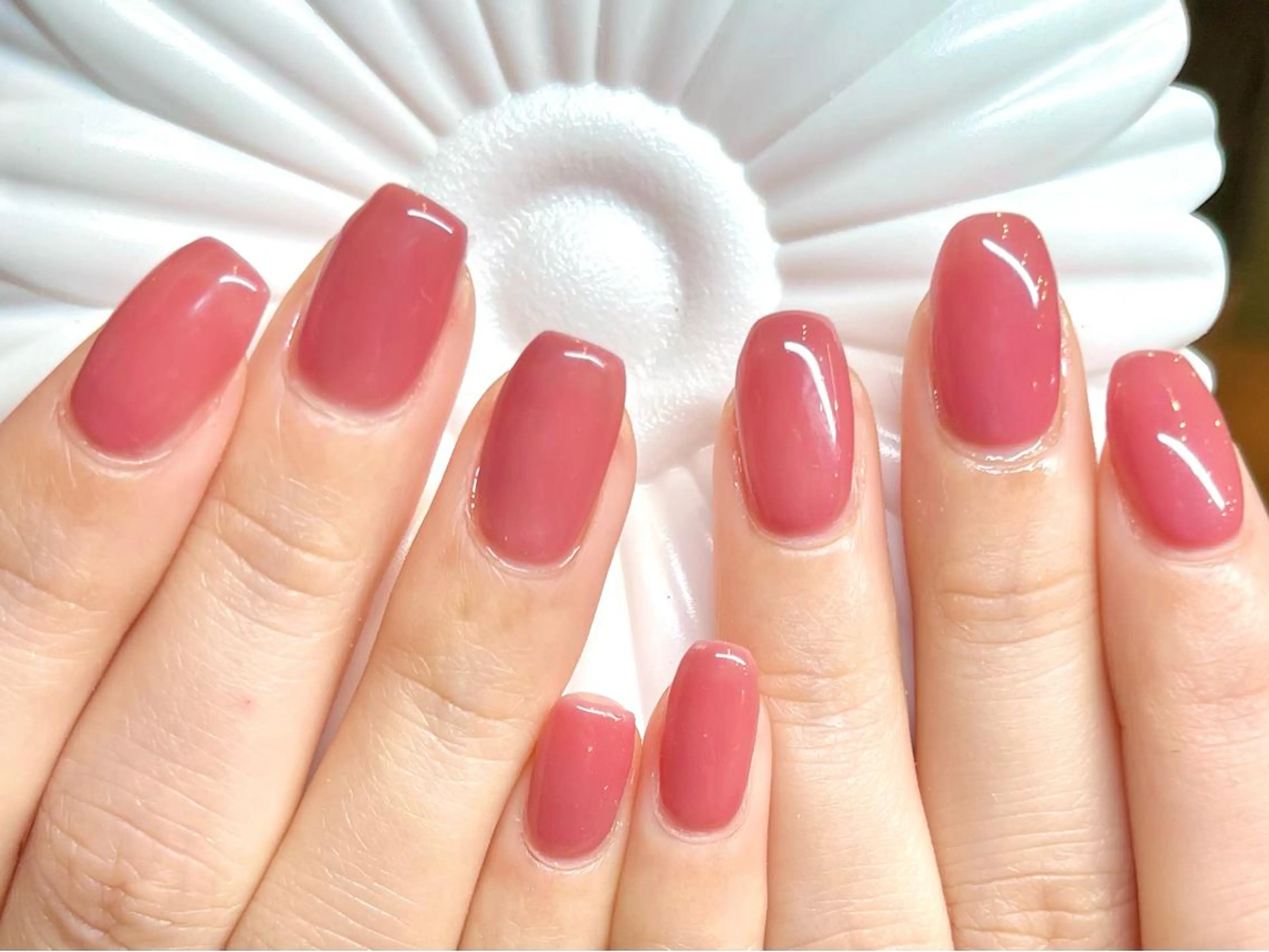 ショート カラー ネイル アートネイル オフィスネイル ワンカラーネイル ショートネイル ネイルサロン リリーブランシュ所属・森 瑞紀のネイルデザイン