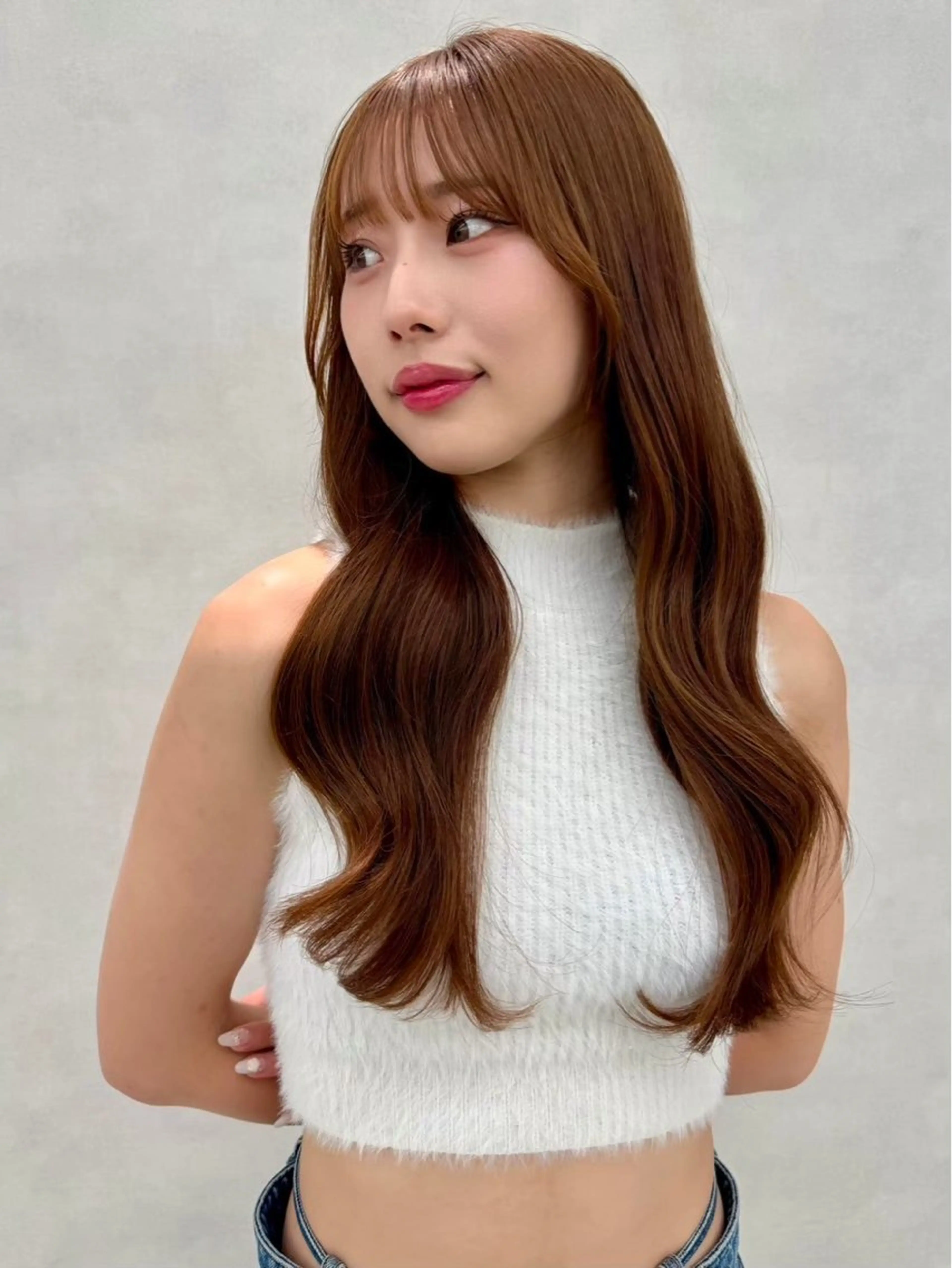 ロング 髪質改善 カット ヘアカラー トリートメント 🫧透明感・透け感 color/RYUのヘアスタイル