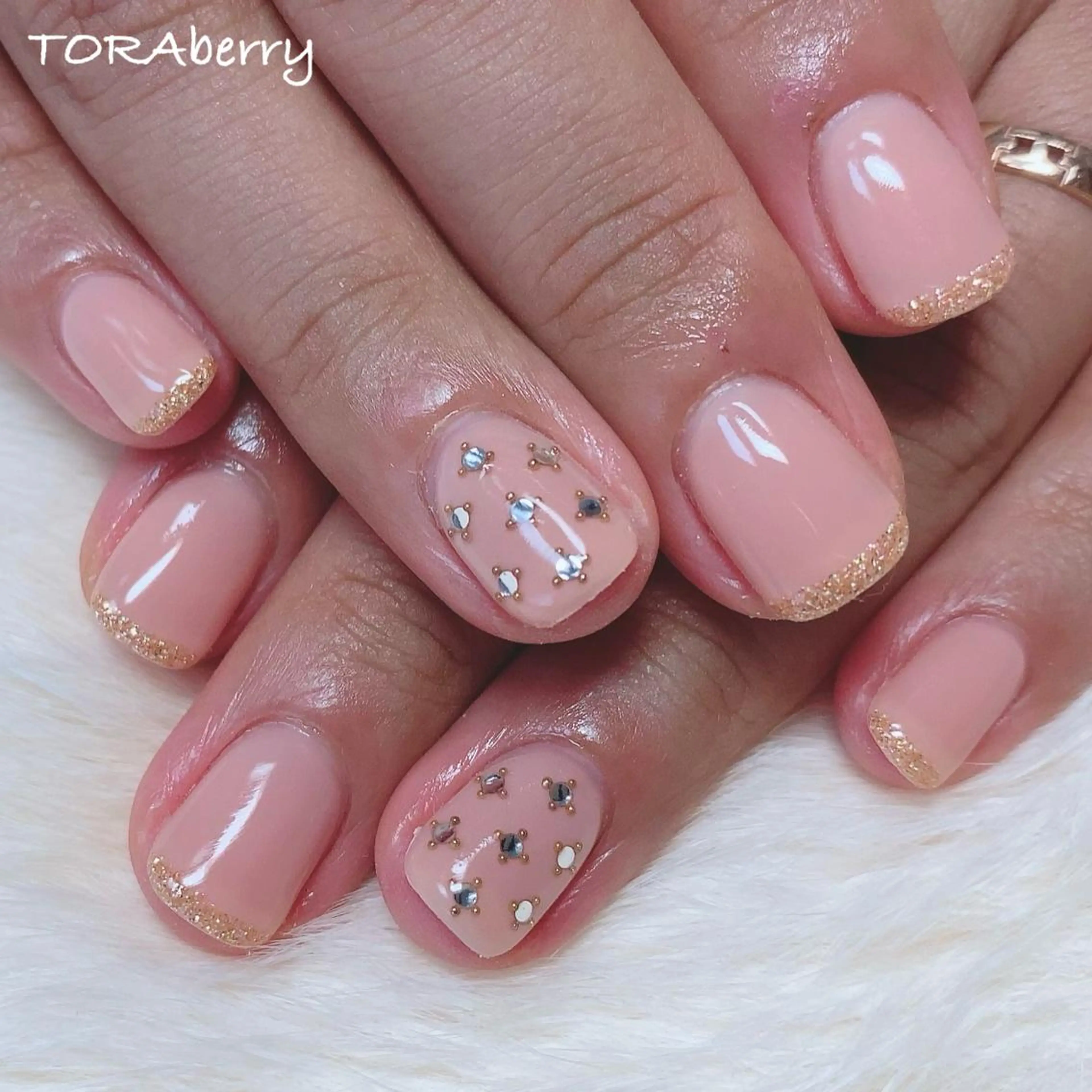 ネイル ラメ(グリッター) ハンドネイル ネイリスト なつみのネイルデザイン