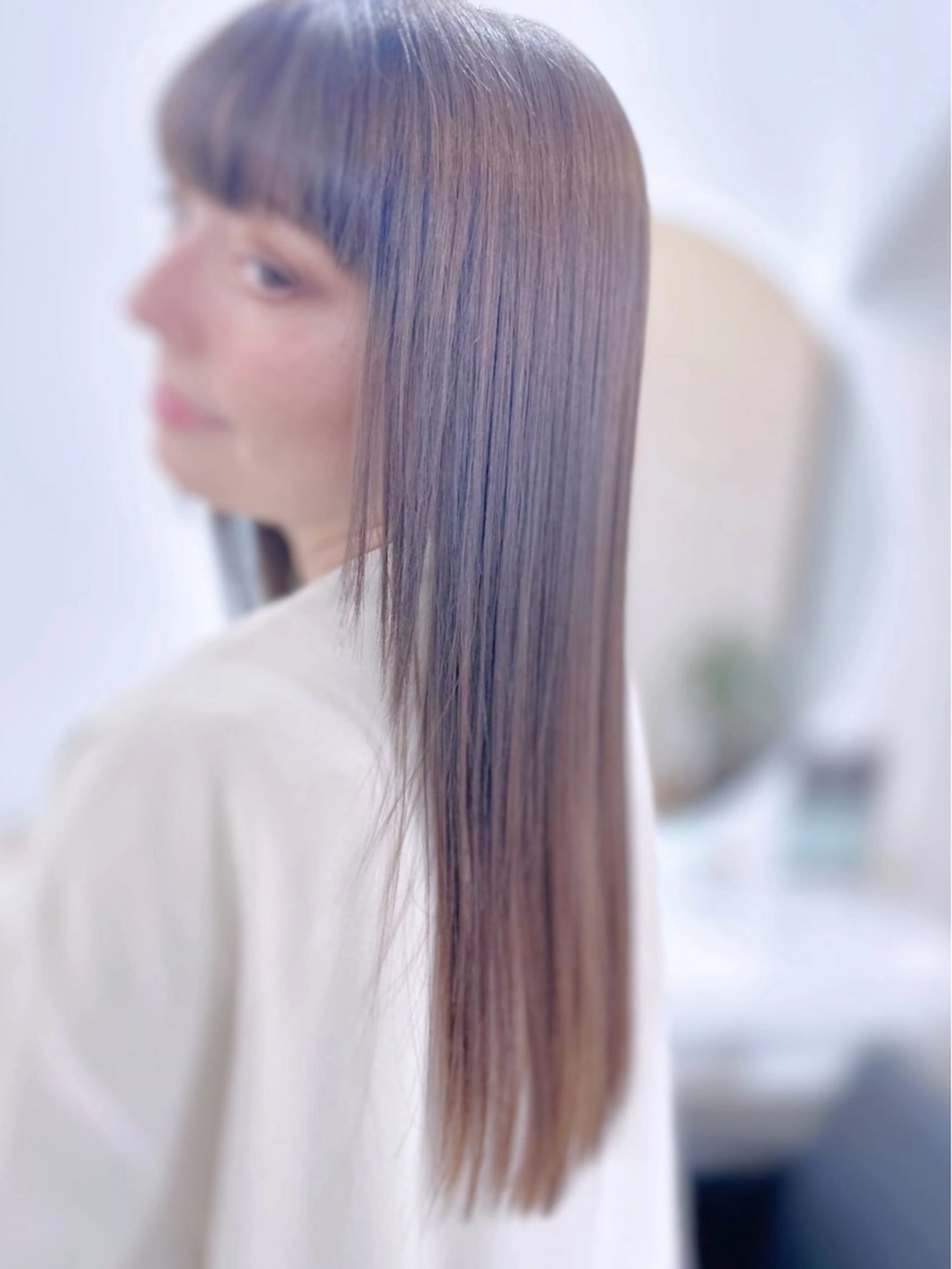 セミロング 縮毛矯正 トリートメント WHALE hair salon所属・WHALE hair salonのヘアスタイル