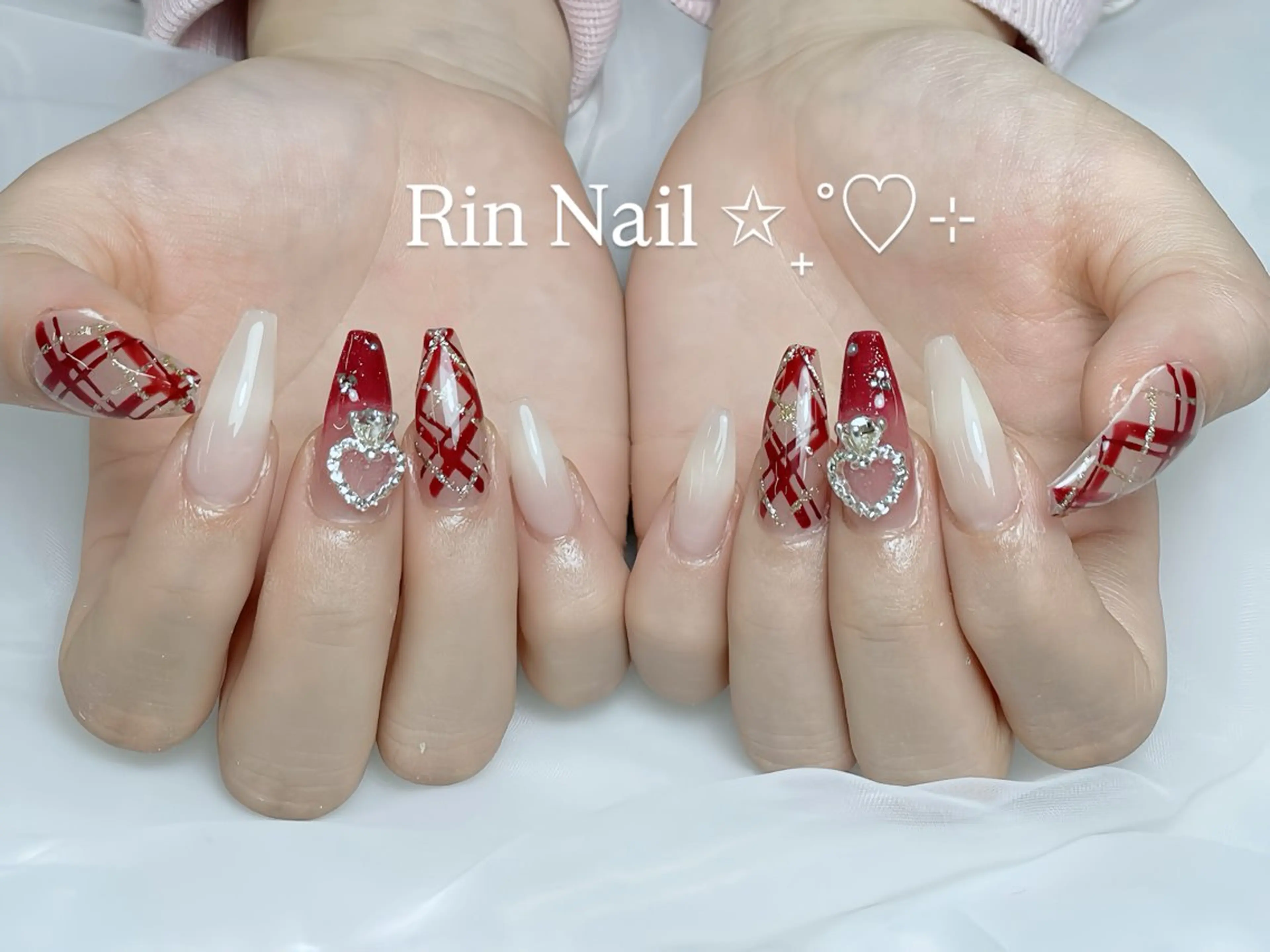 ネイル アートネイル 成人式 ジェルネイル ニュアンスネイル 夏ネイル ハンドネイル Rin Nail 新大久保店のネイルデザイン