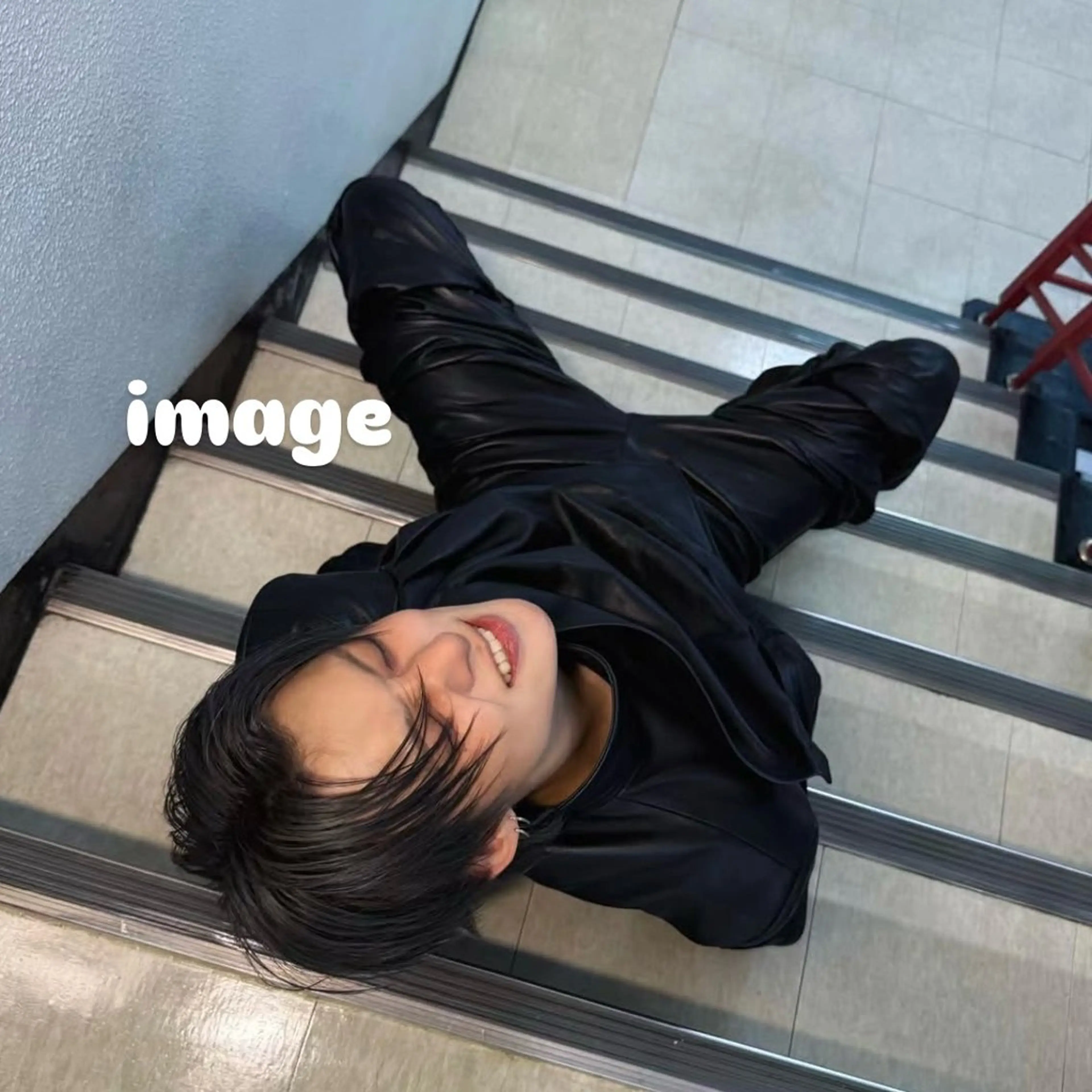 メンズ センターパート メンズ韓国風 ぱっつんボブ☆メンズ カットYUTOのヘアスタイル