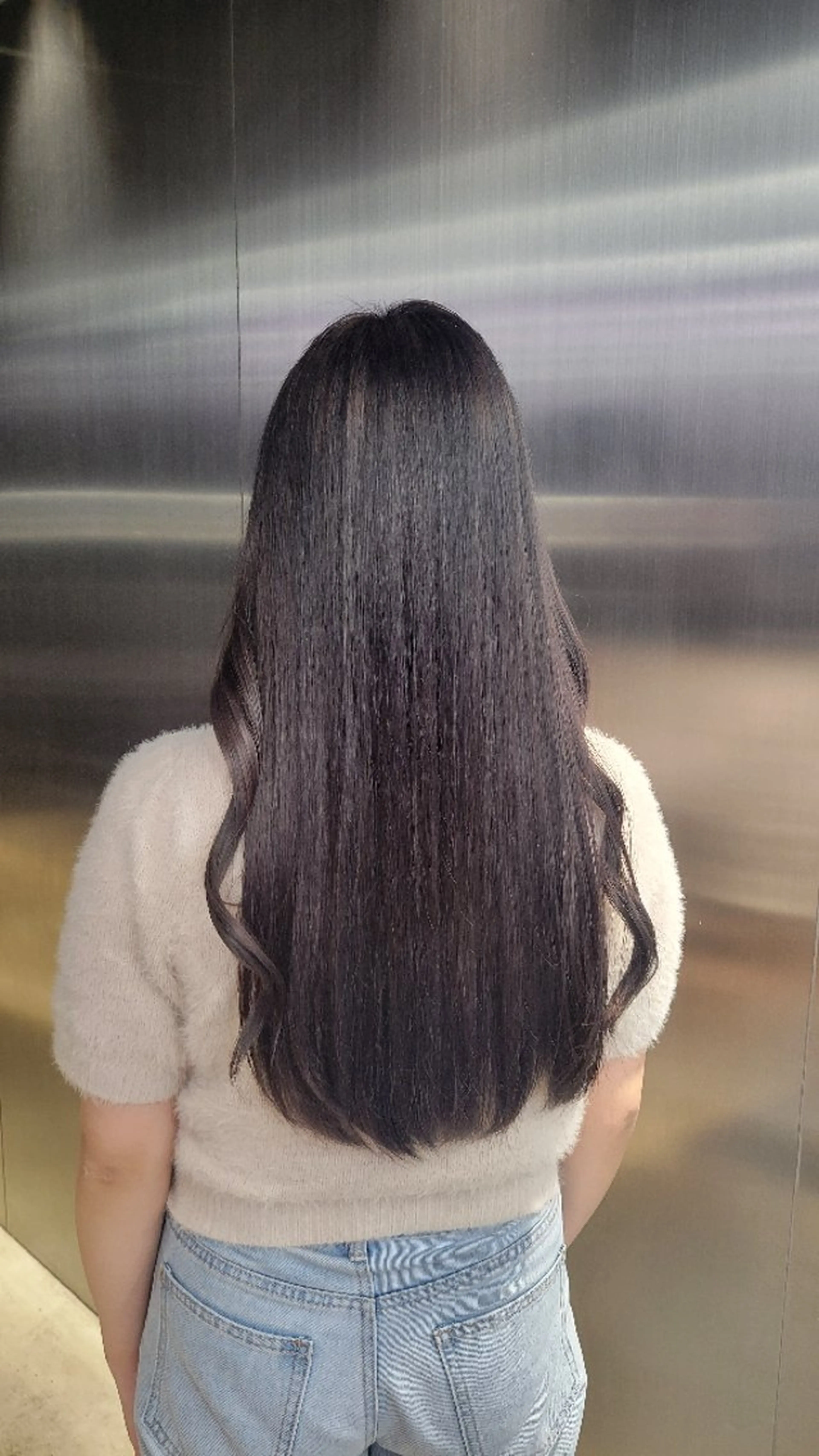 ロング カラー ブリーチ グレージュ ラベンダーカラー ラベンダーグレージュ ラベンダーグレー PELE SAKAE所属・PELE/栄/ SOAのヘアスタイル