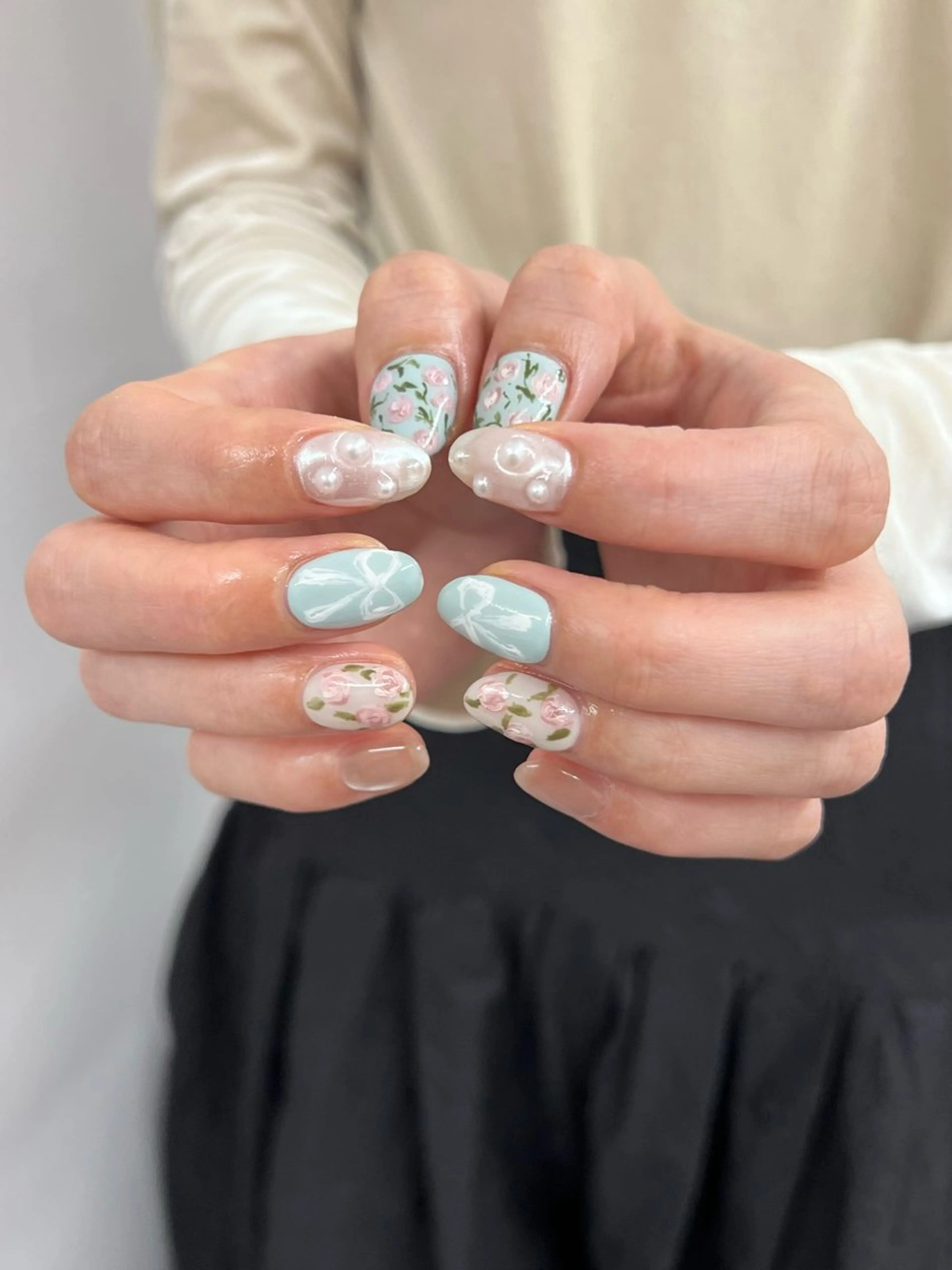 ネイル ジェルネイル マグネットネイル ニュアンスネイル パラジェル シンプルネイル ハンドネイル ハンドケア Bana_ Nailのネイルデザイン