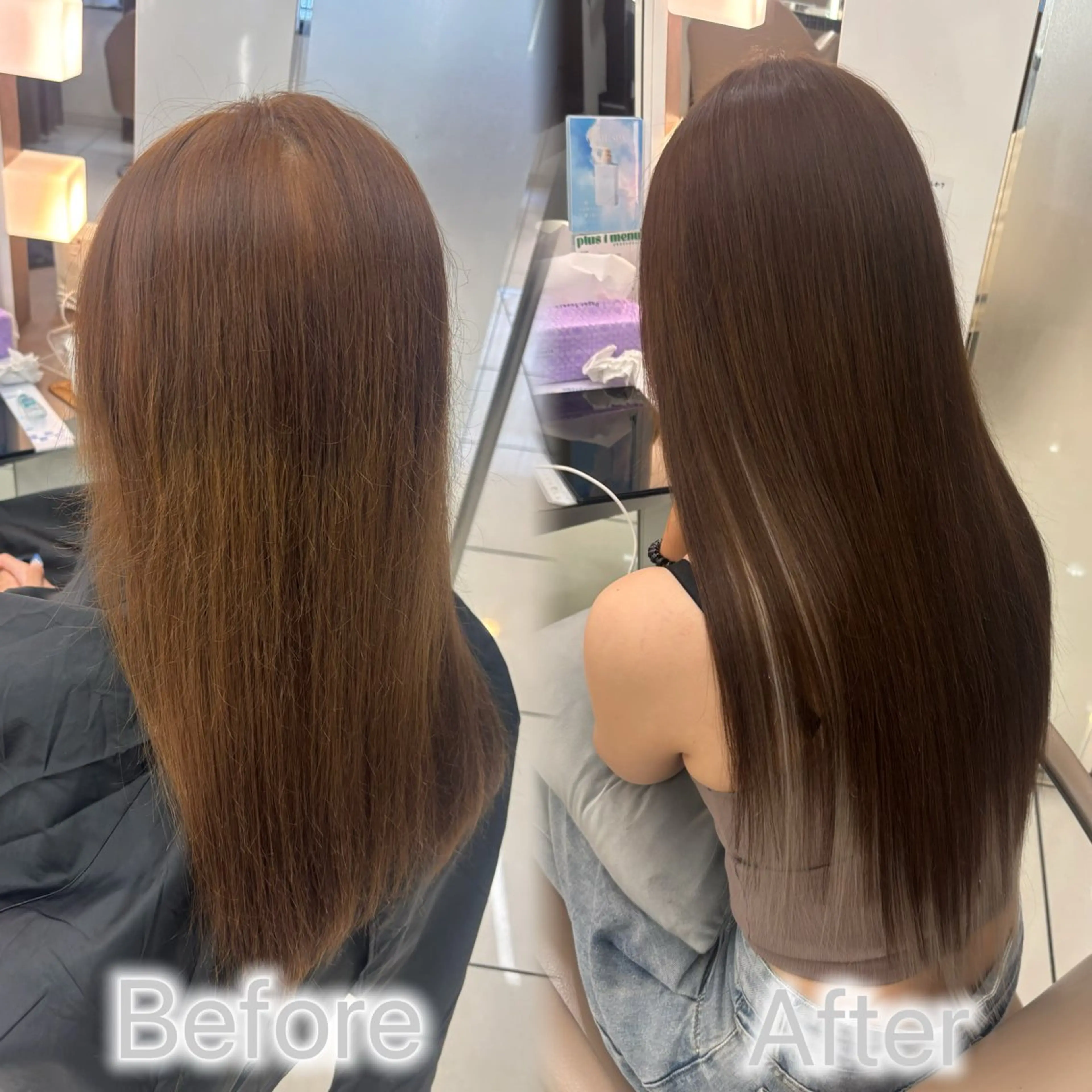 ロング カラー ヘアアレンジ メンズ カット ヘアカラー エクステ ヘアセット エクステ🎀艶カラー ✨しぇる🌙のヘアスタイル