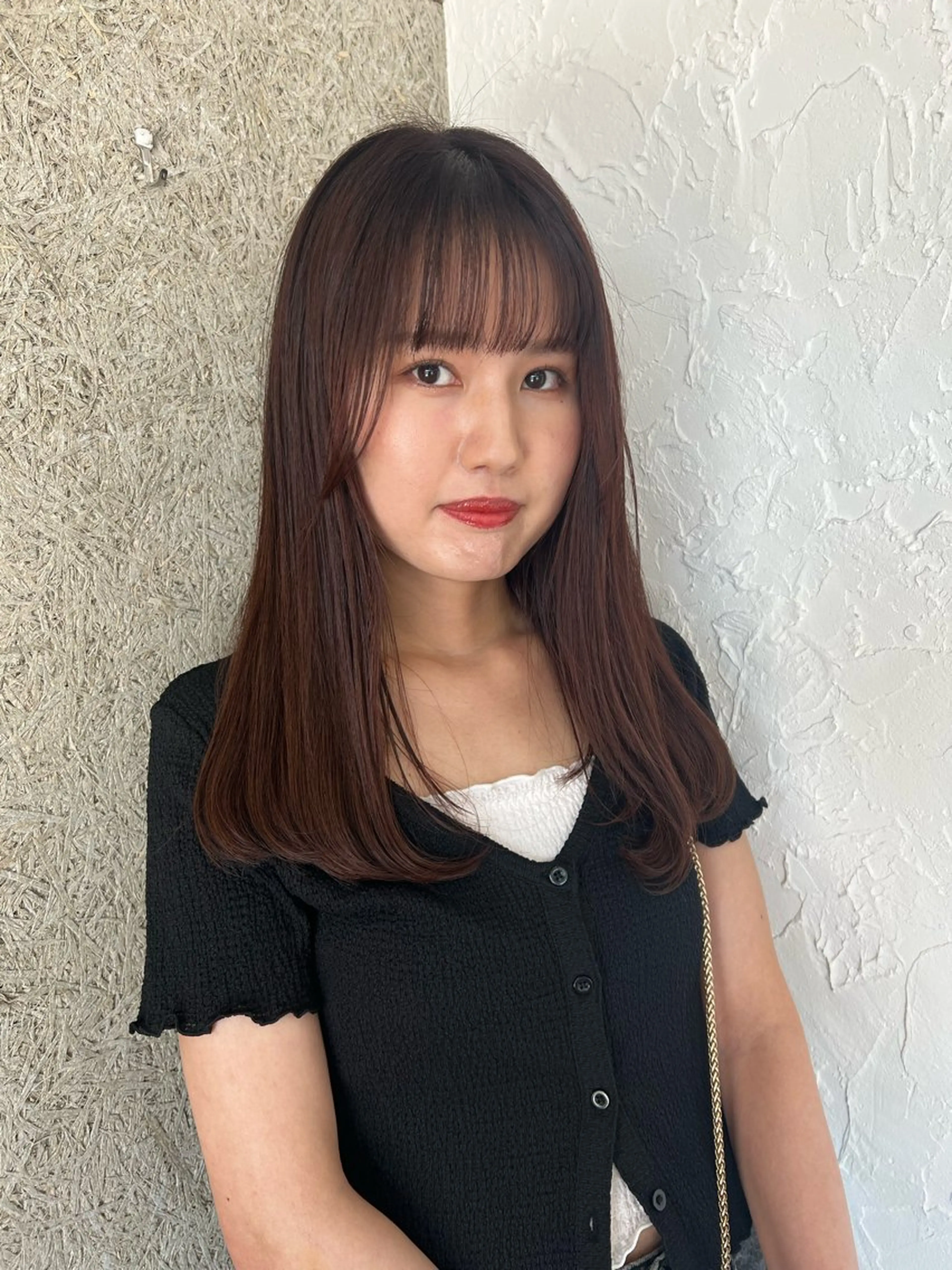 ロング カラー ヘアカラー トリートメント nishibu ayukaのヘアスタイル