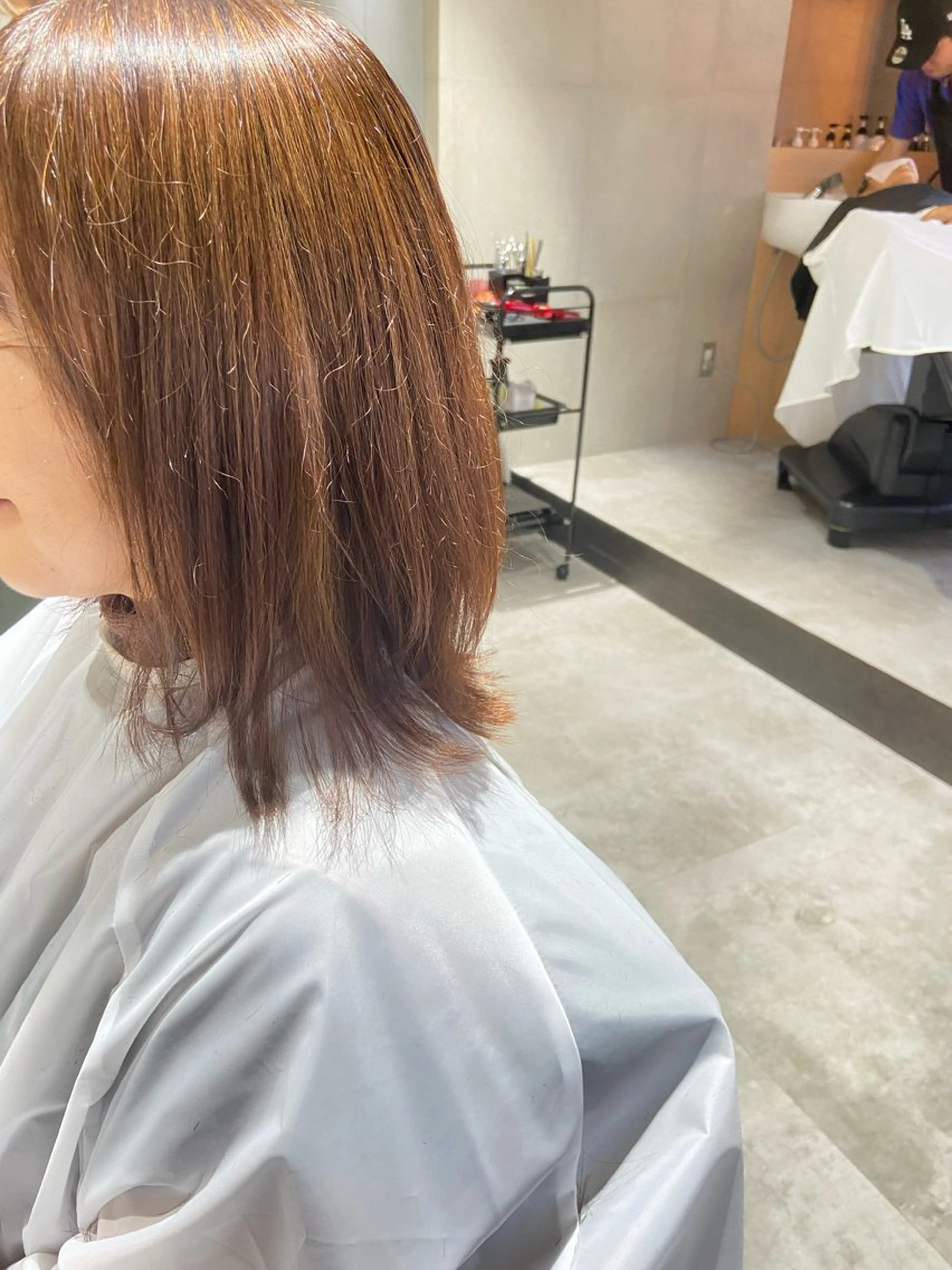 セミロング 髪質改善/オオイシ ナツミのヘアスタイル