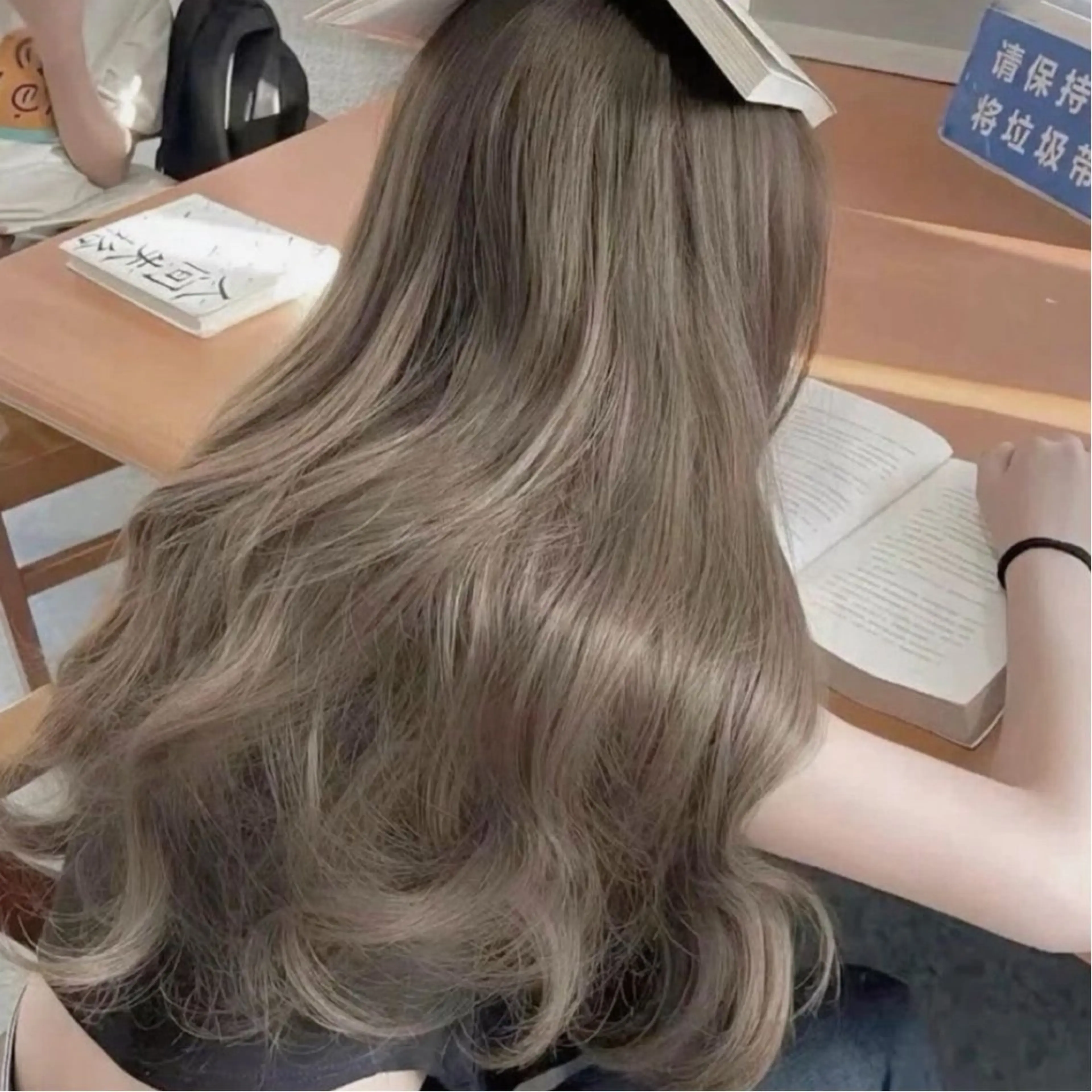 ロング カラー カット ヘアカラー トリートメント 優希/似合わせ/艶 カラー/カット/渋谷のヘアスタイル