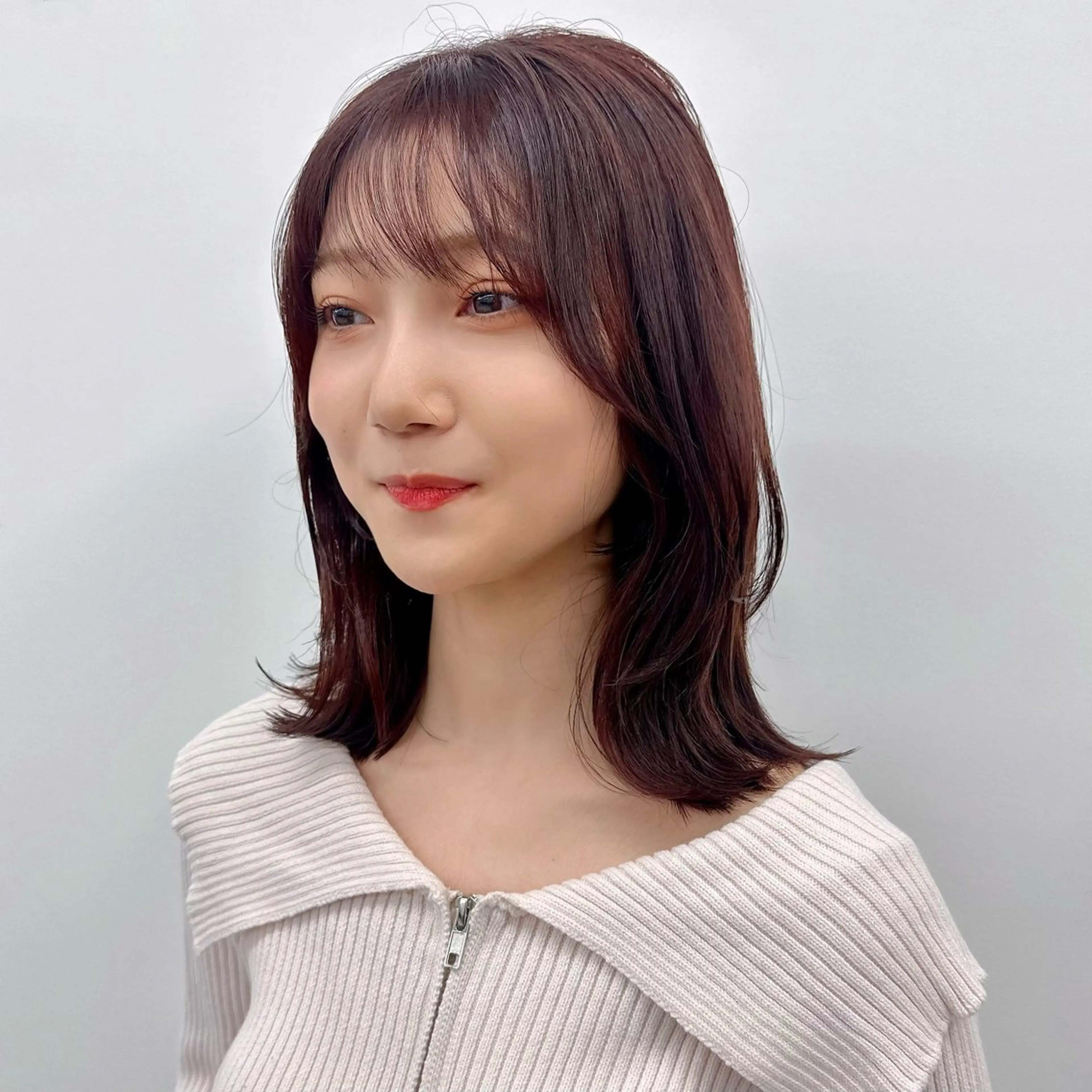ミディアム カラー カット ヘアカラー トリートメント ブリーチなし/レイヤ ー特化🌈Tommyのヘアスタイル