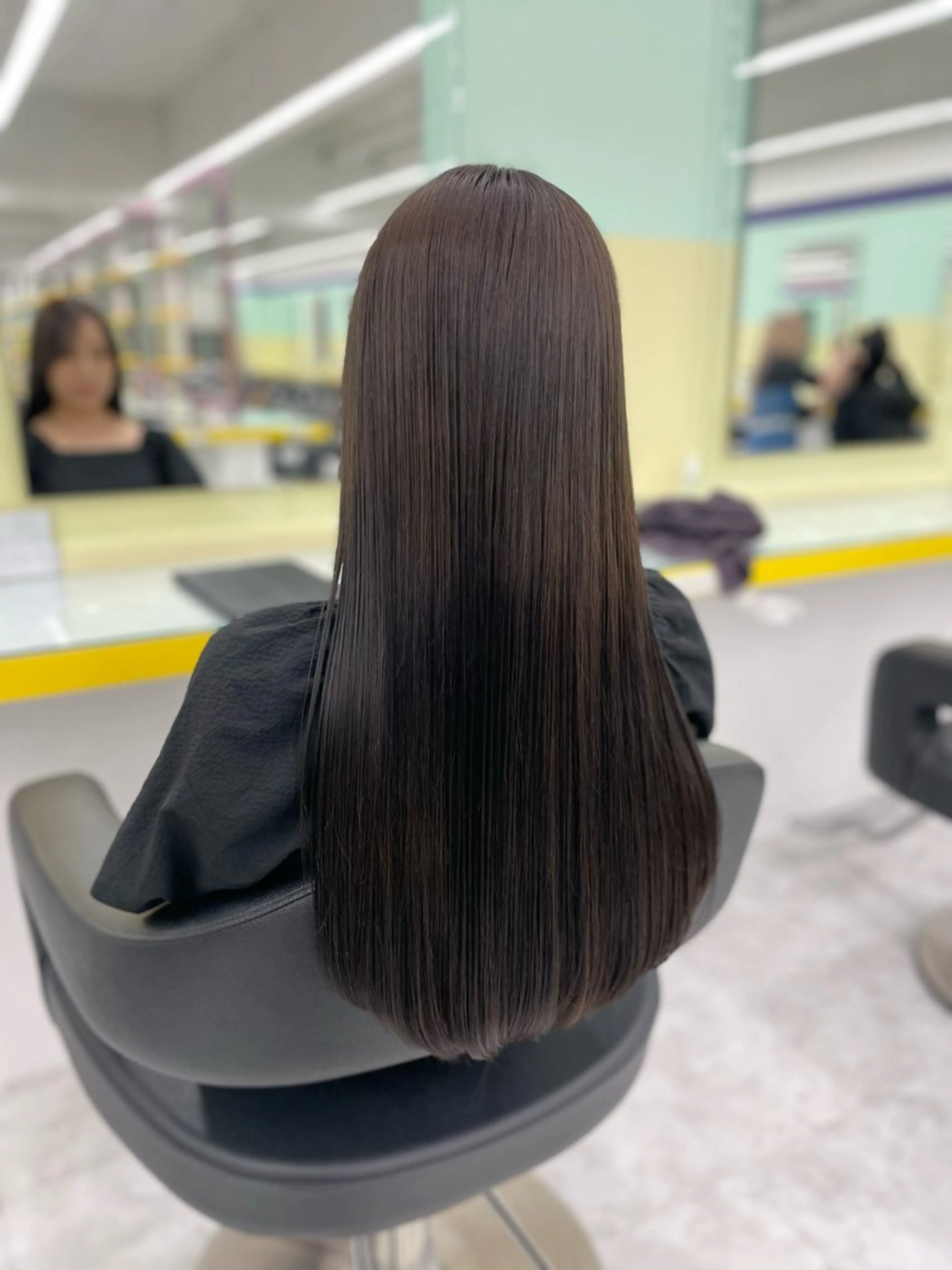 ロング カラー ヘアアレンジ カット ヘアカラー トリートメント ☁️縮毛矯正✖️ 透明感☁️りくのヘアスタイル