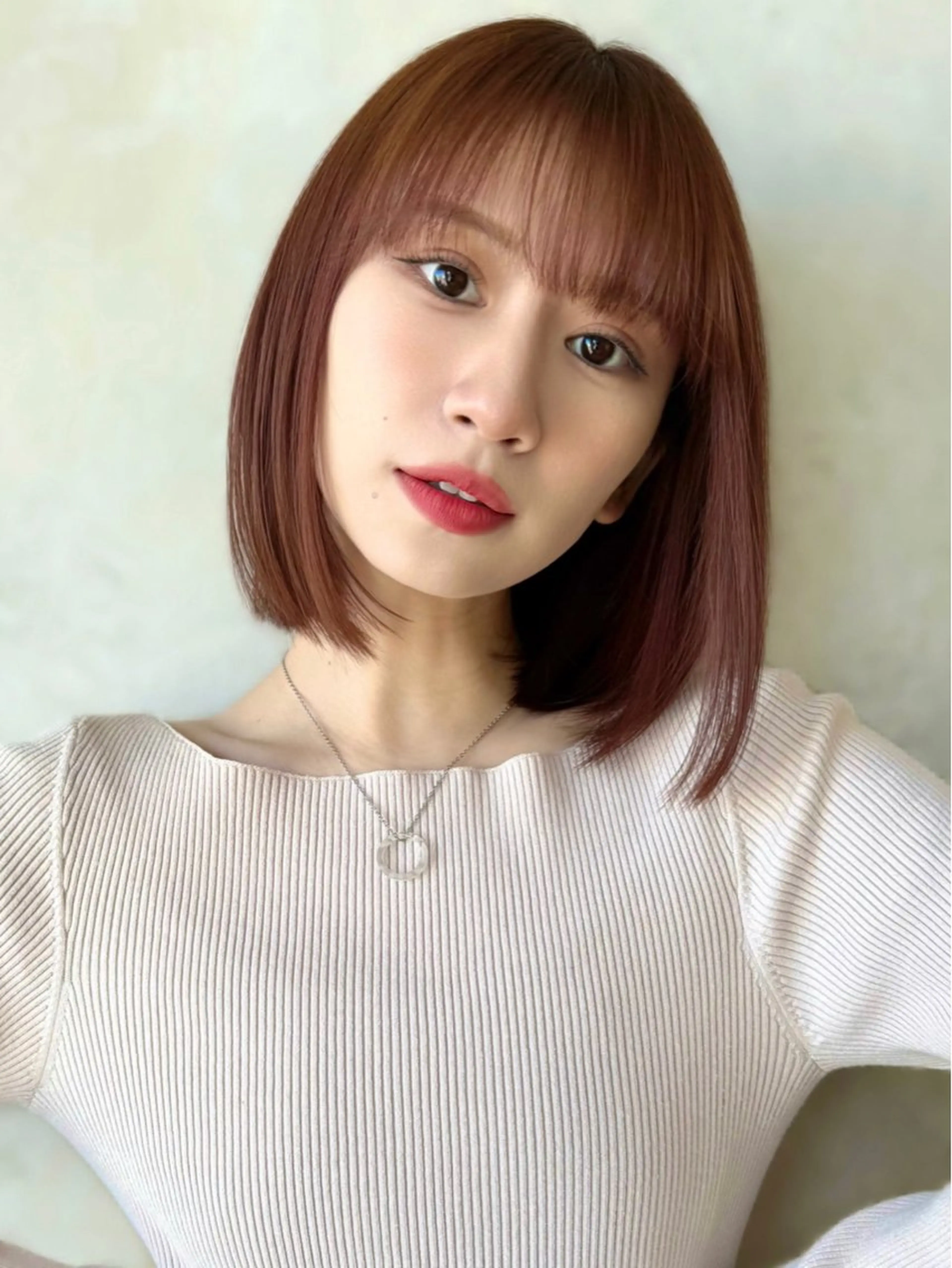 新宿/レイヤー 顔周りカット溝手優太のヘアスタイル