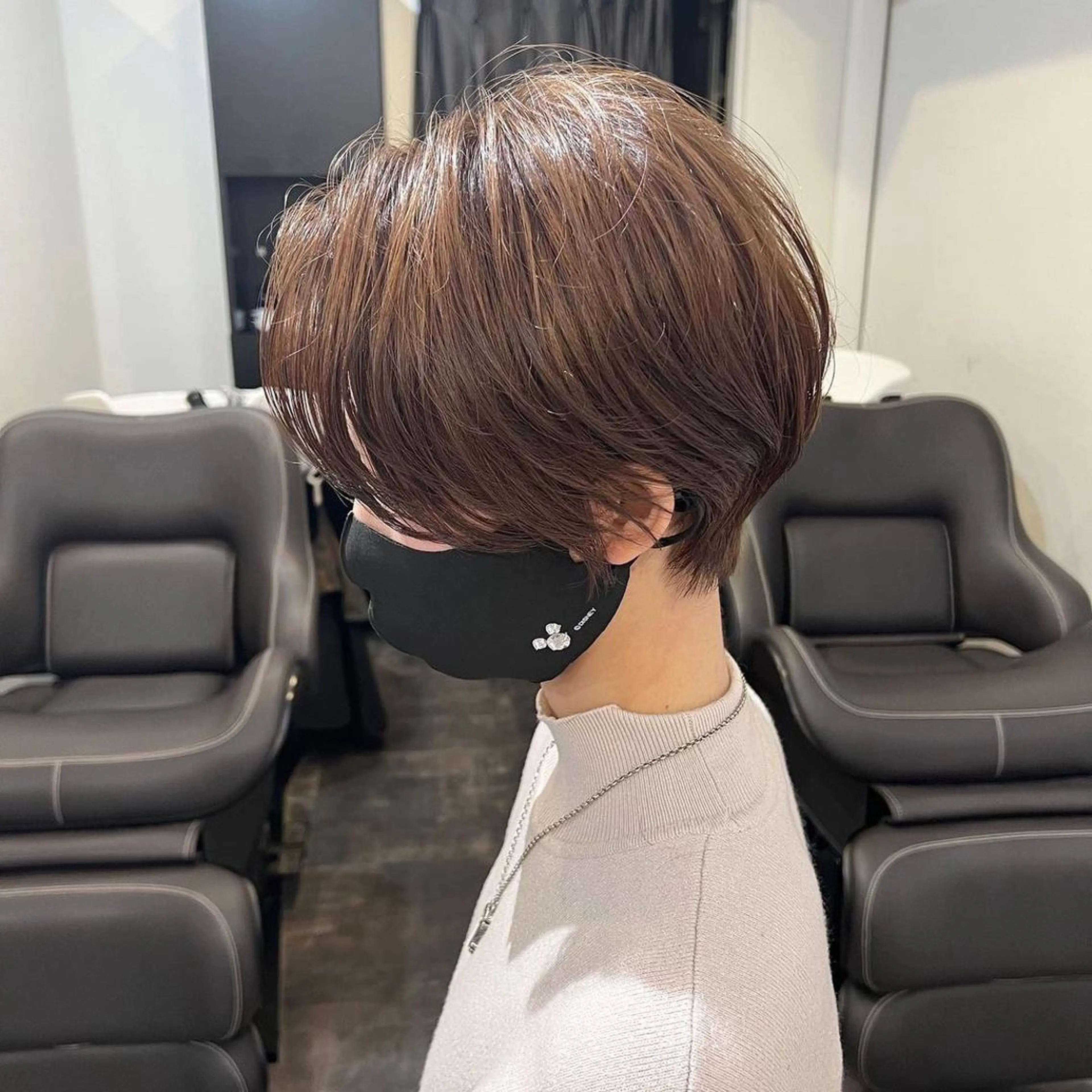 ショート カラー ブリーチ、髪質改善 Noe心斎橋店のヘアスタイル