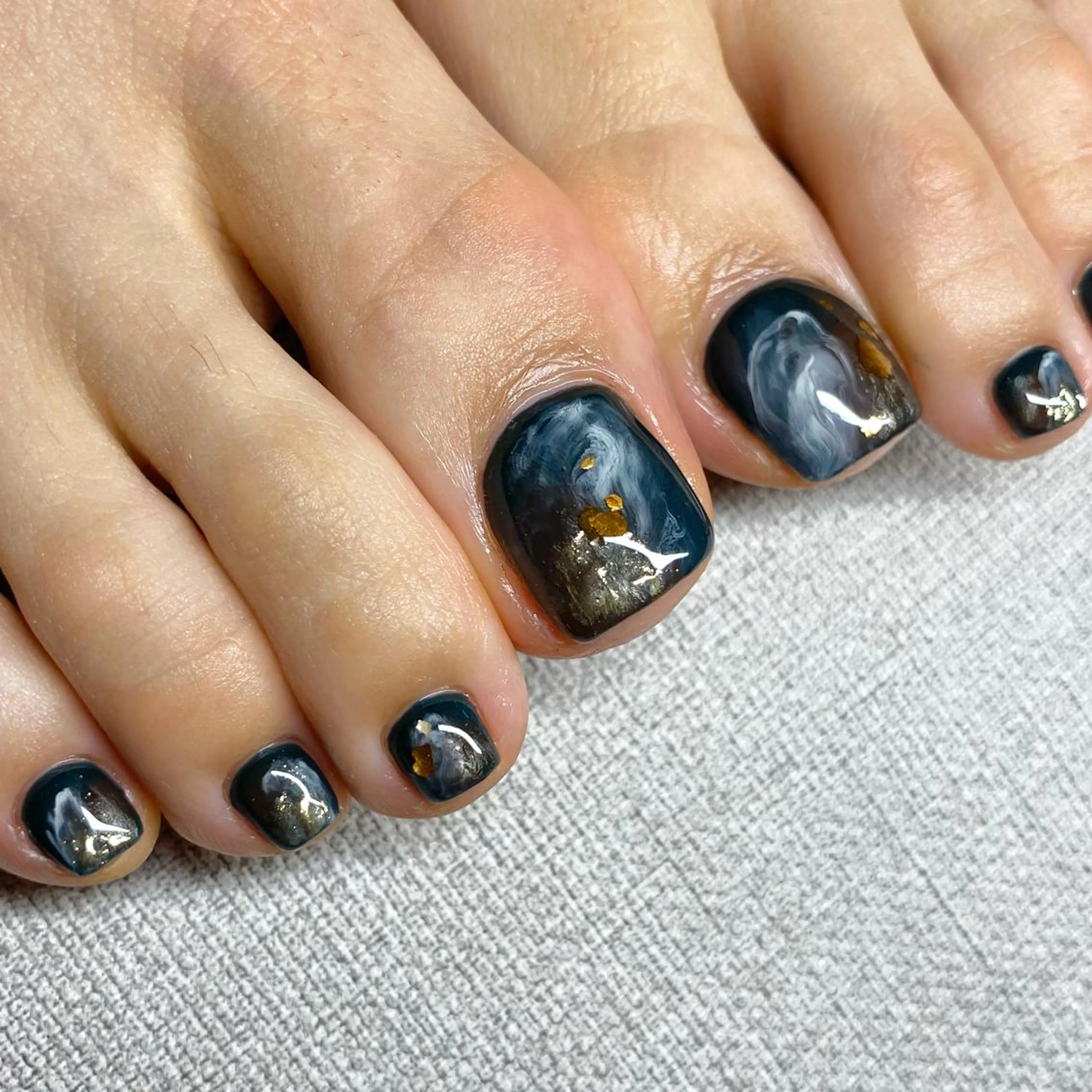 ネイル アートネイル ニュアンスネイル 冬ネイル フットネイル 山田 貴子のネイルデザイン