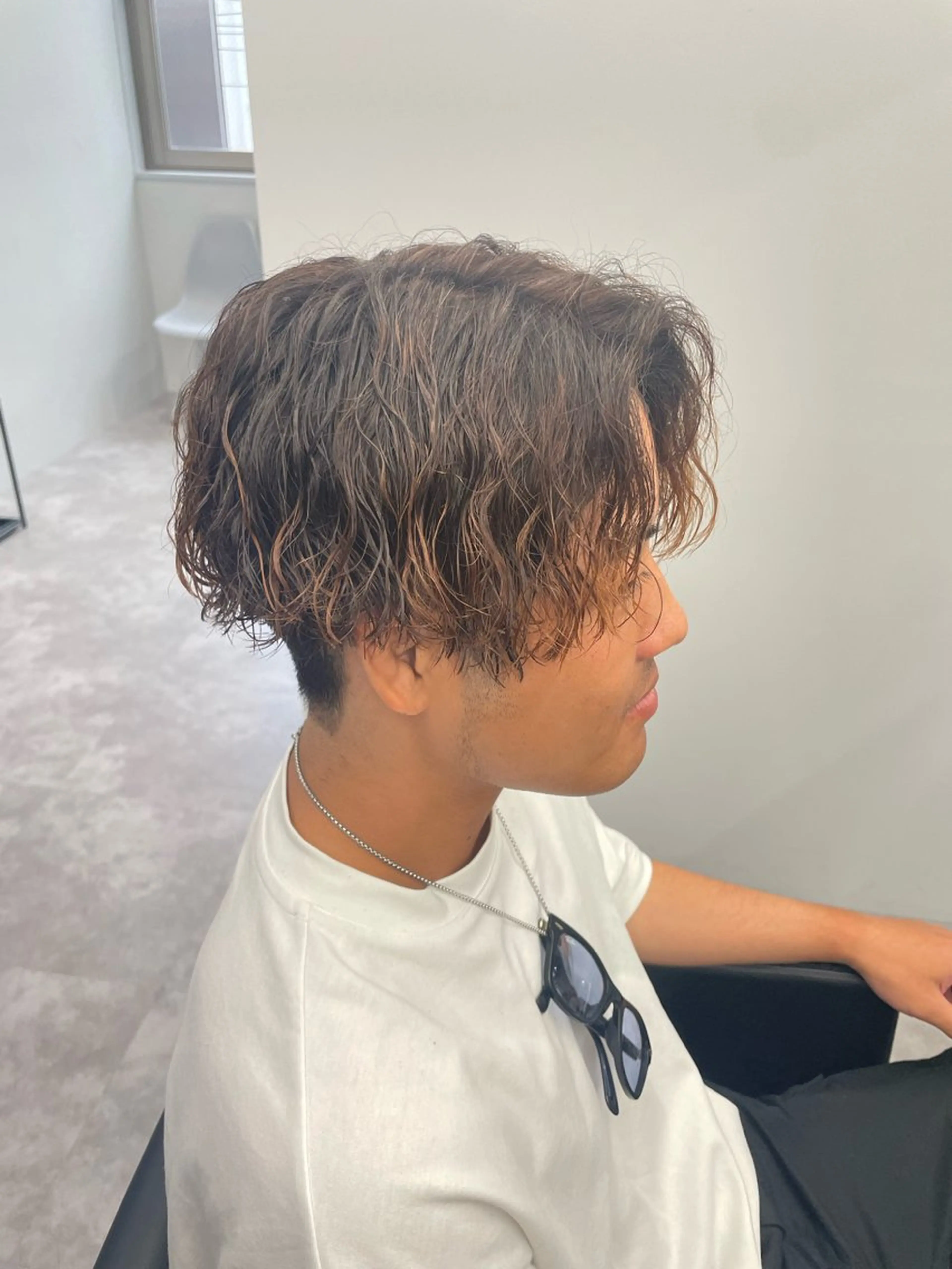 ショート パーマ メンズ カット パーマ 社会人向けパーマ 北千住No.1林和輝のヘアスタイル