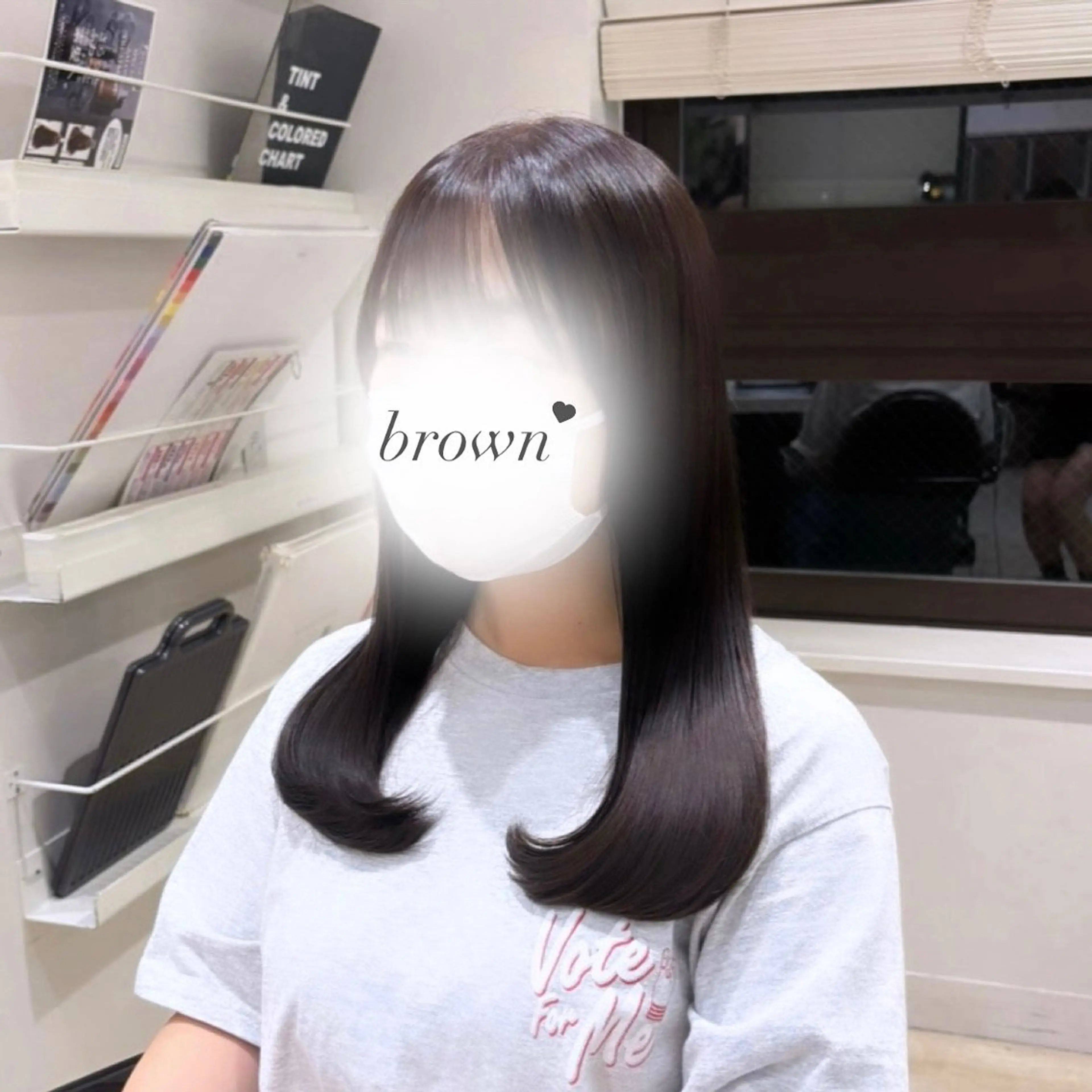 セミロング カット ヘアカラー Ririka/銀座/ Euphoria🤍のヘアスタイル