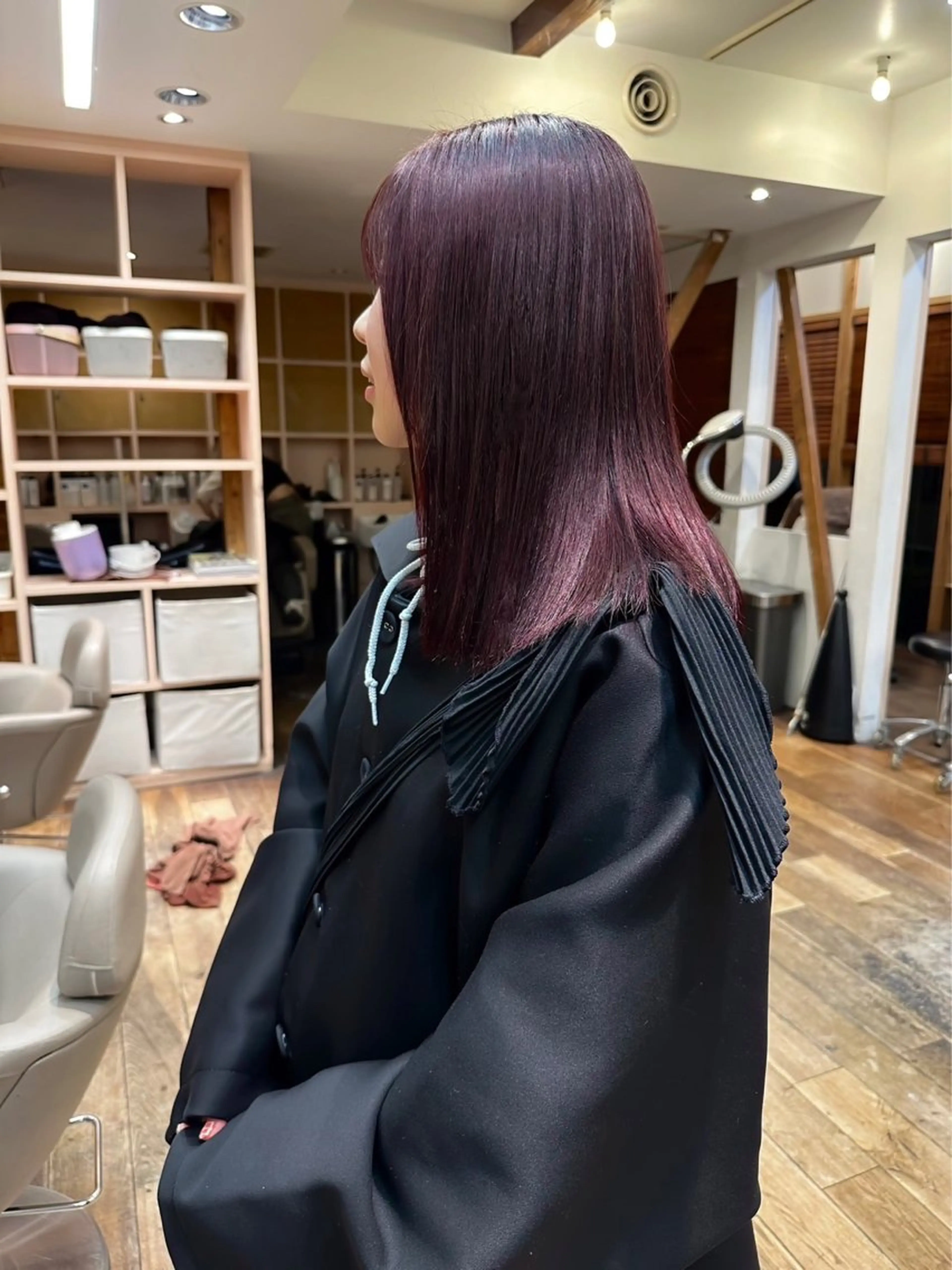 ミディアム ヘアカラー トリートメント Null 表参道所属・岩下昂世/ ハイトーン/デザインのヘアスタイル