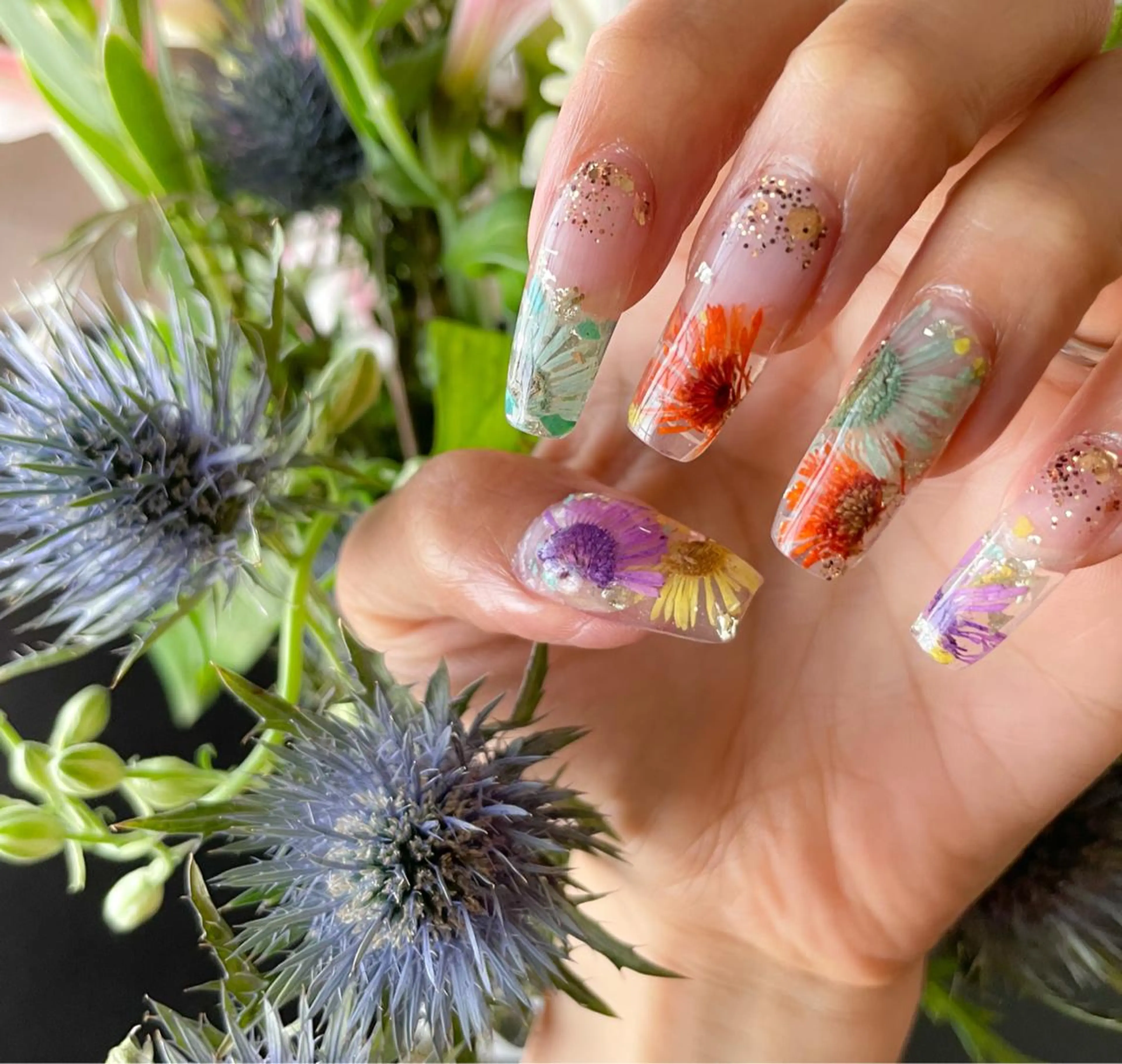 ネイル フラワーネイル nail salon Be.のネイルデザイン
