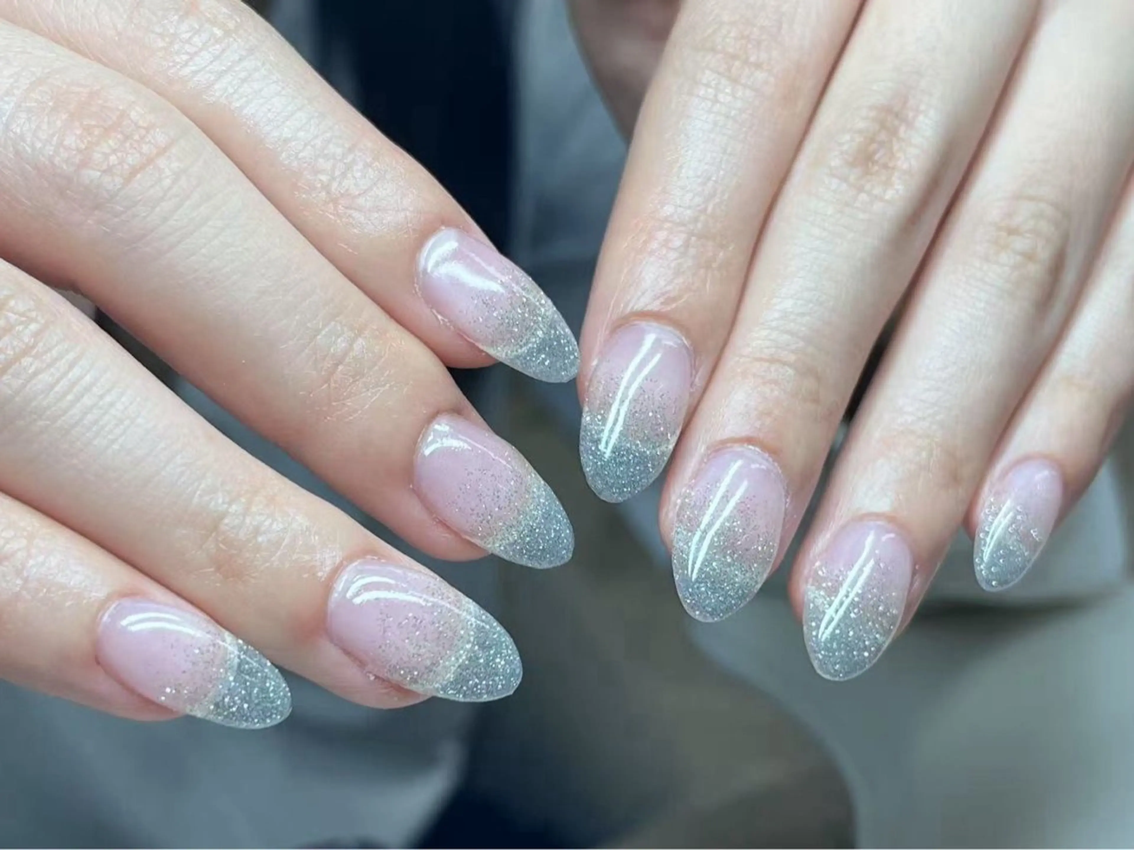 ネイル ハンドネイル AmorBeauty 長さだしのネイルデザイン