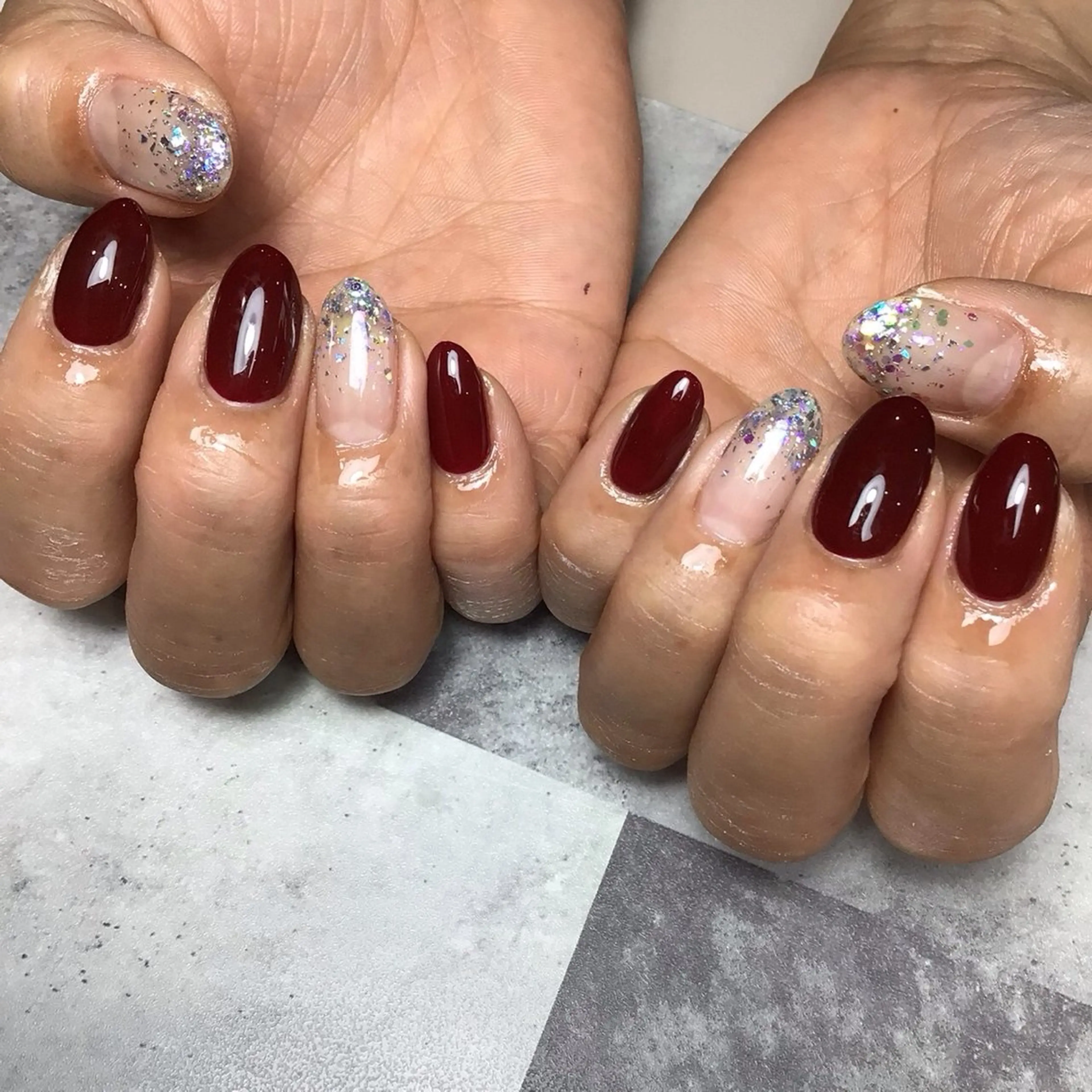 ネイル ラメ(グリッター) ハンドネイル Nail Day 四条烏丸店のマツエク・マツパデザイン