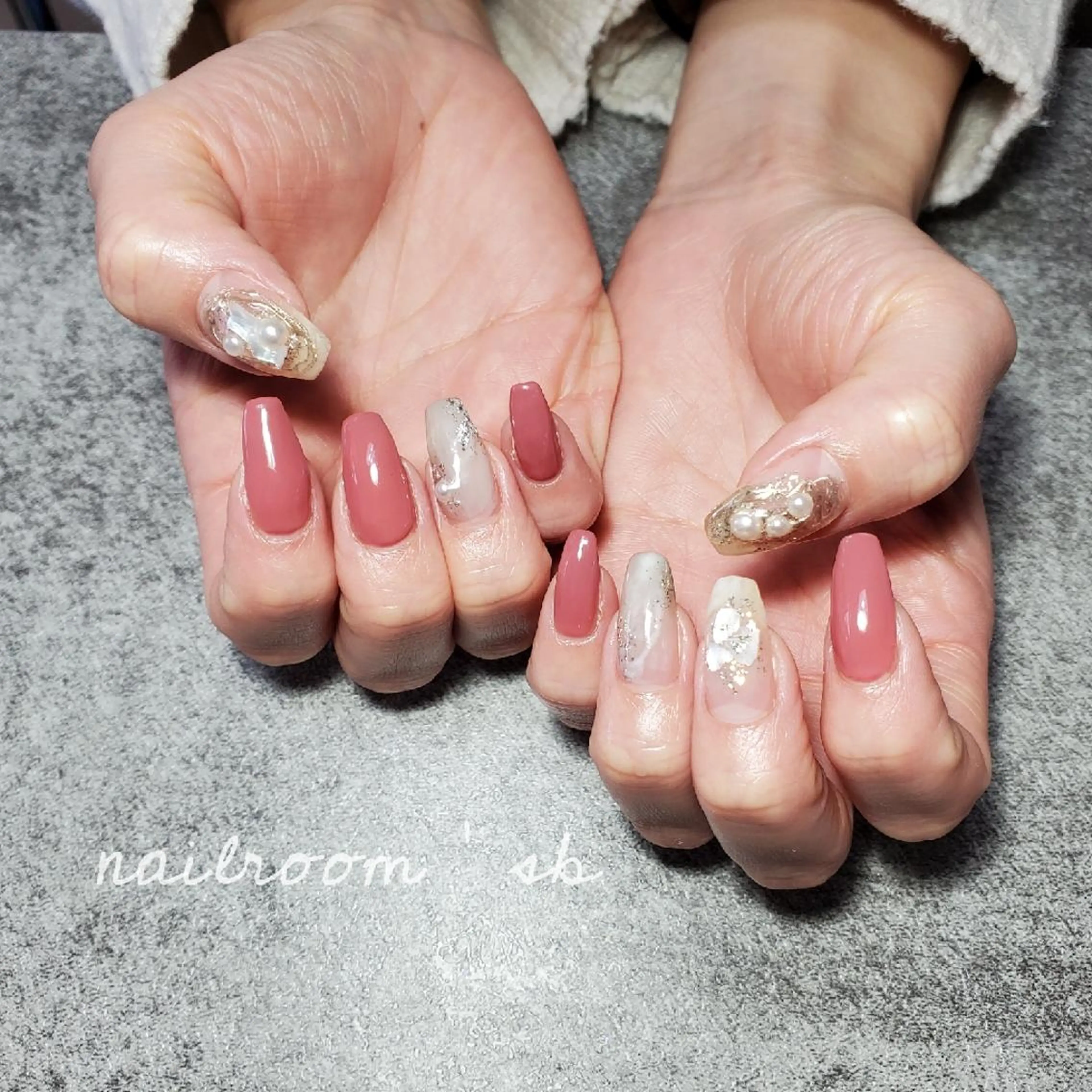 ネイル ハンドネイル nailroom‪ sb‪‪𓈒𓂂𓏸のネイルデザイン