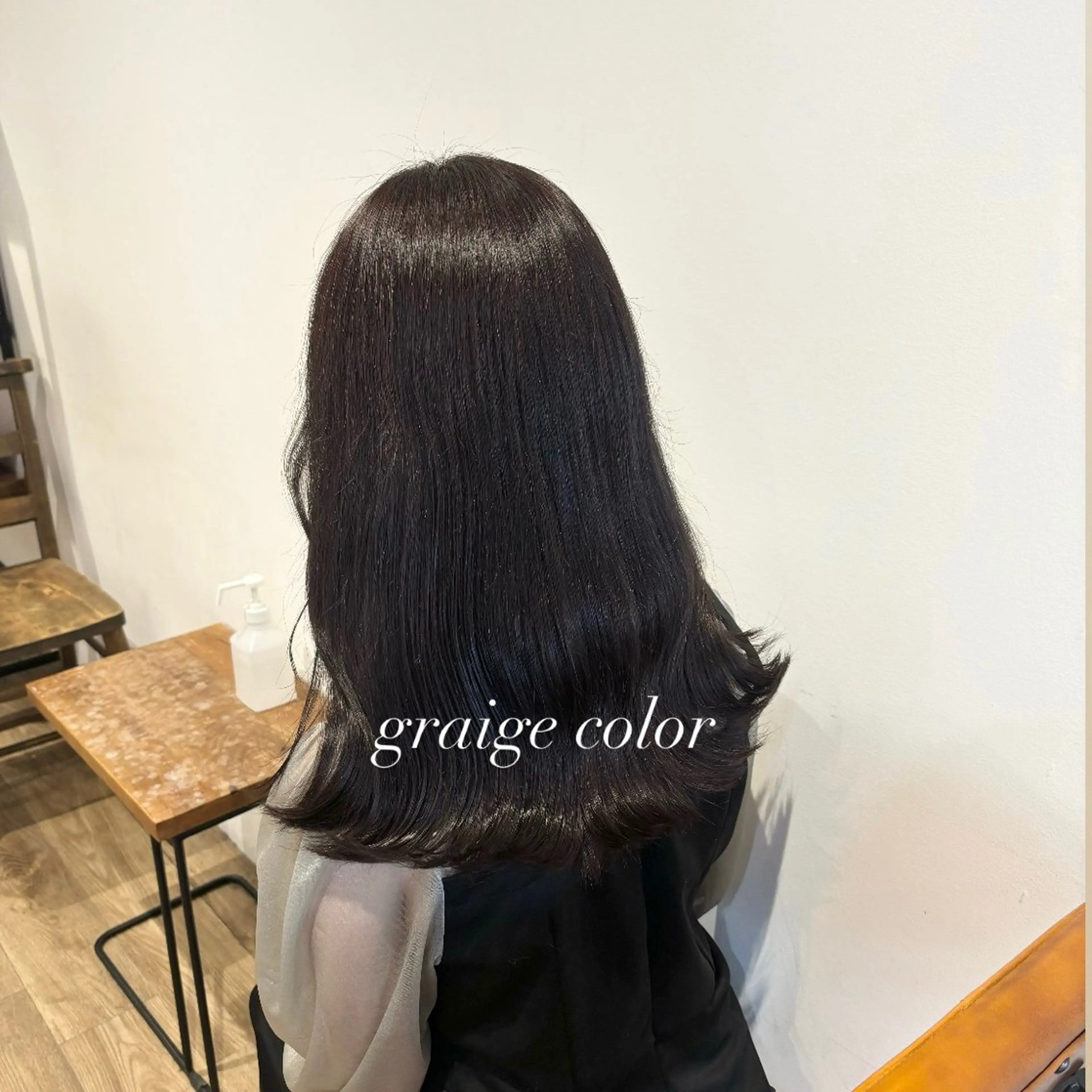 ロング カラー 透明感カラー グレージュ ヘアカラー トリートメント ヘッドスパ miku୨୧˖* 透明感モテカラーのヘアスタイル