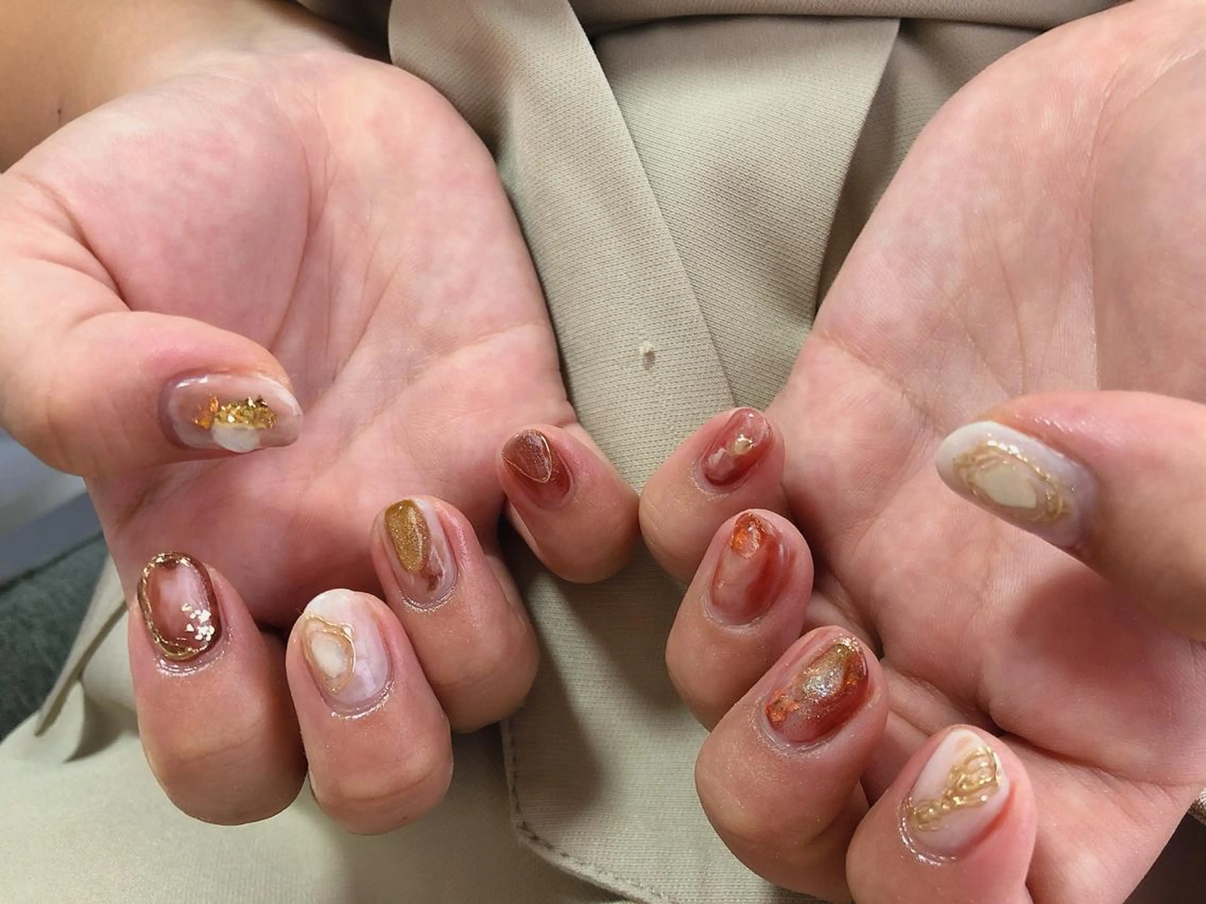 ネイル ニュアンスネイル ハンドネイル kiki nail 二子玉川のネイルデザイン