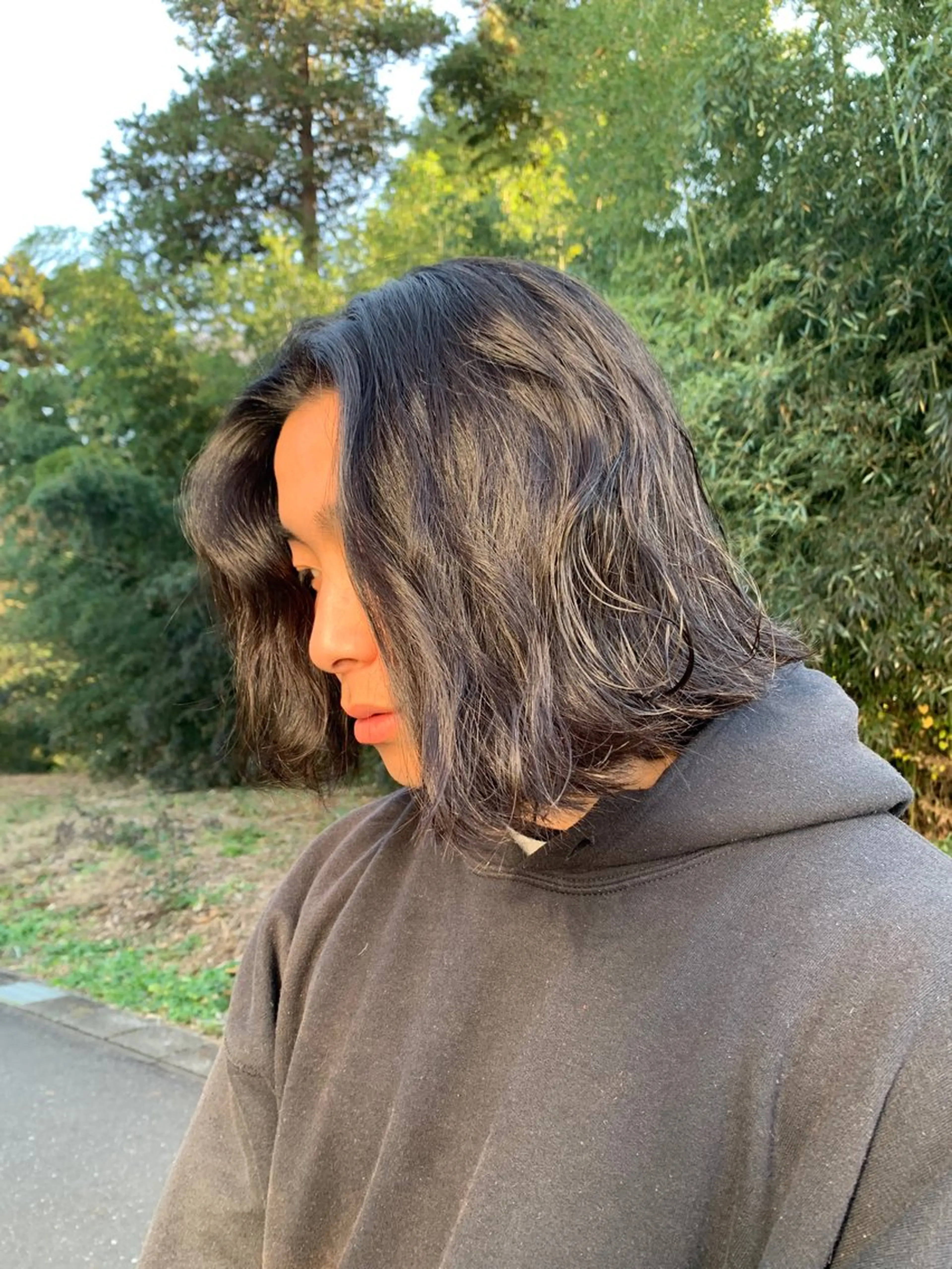 セミロング パーマ セミロングパーマ ニュアンスパーマ guzzle原宿所属・guzzle原宿 佐野将貴のヘアスタイル