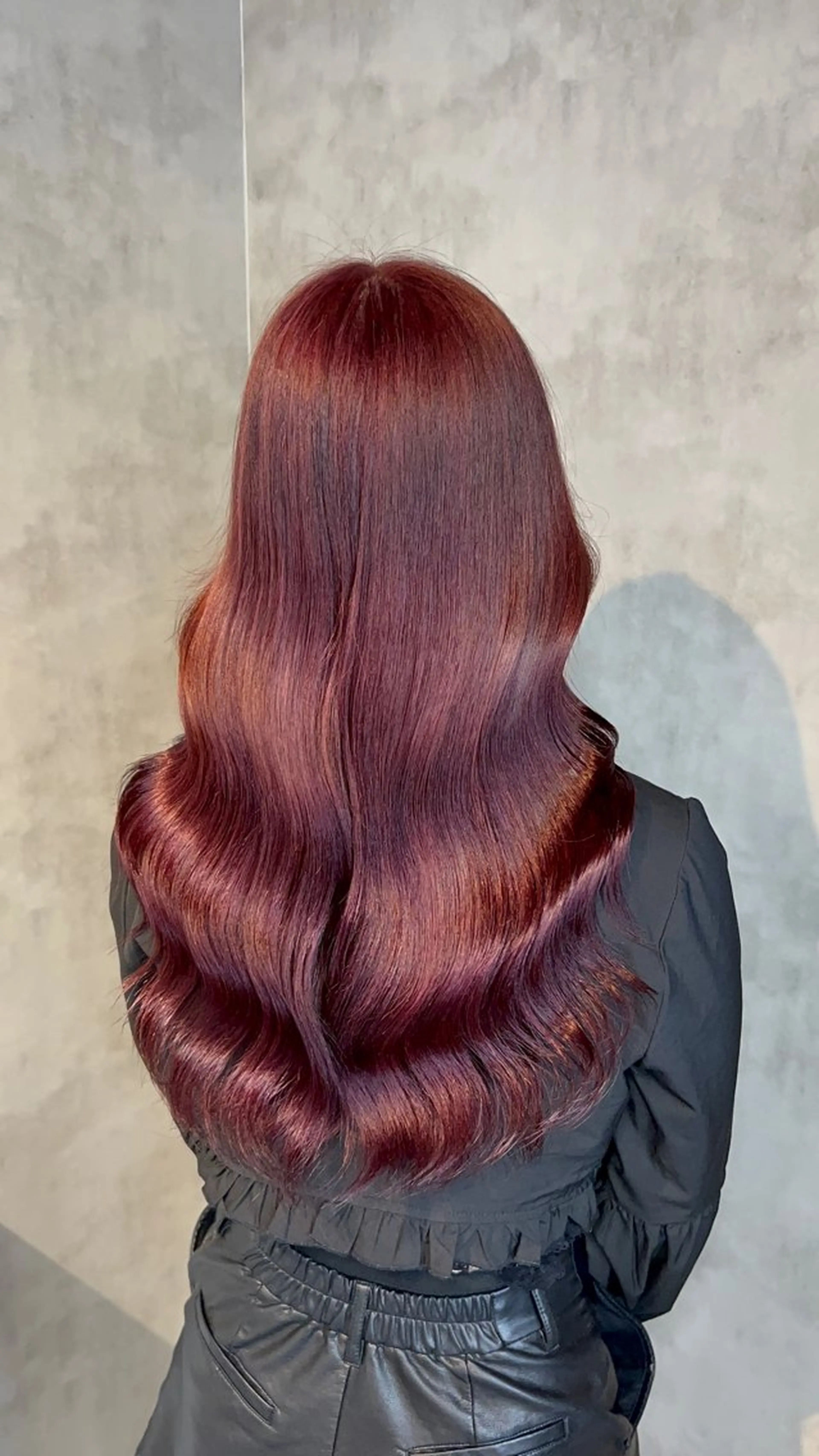 🌈透明感ワンカラー🌈＋顔周りカット‪✂︎‬＋コテ巻き仕上げ✨の写真