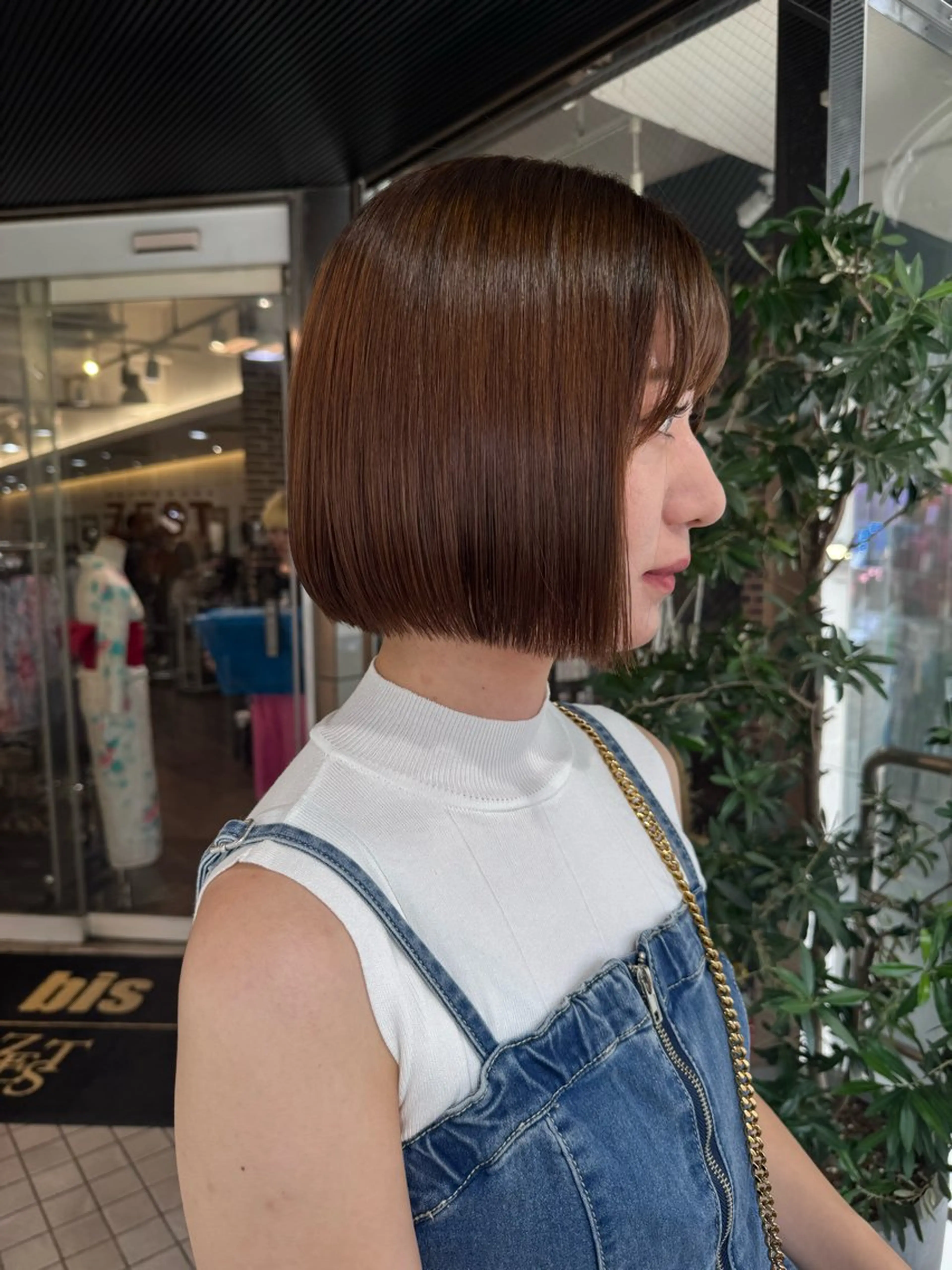 ショート ボブ 髪質改善 韓国風ヘア レイヤーカット トリートメント designcolo r/似合わせNOKAのヘアスタイル